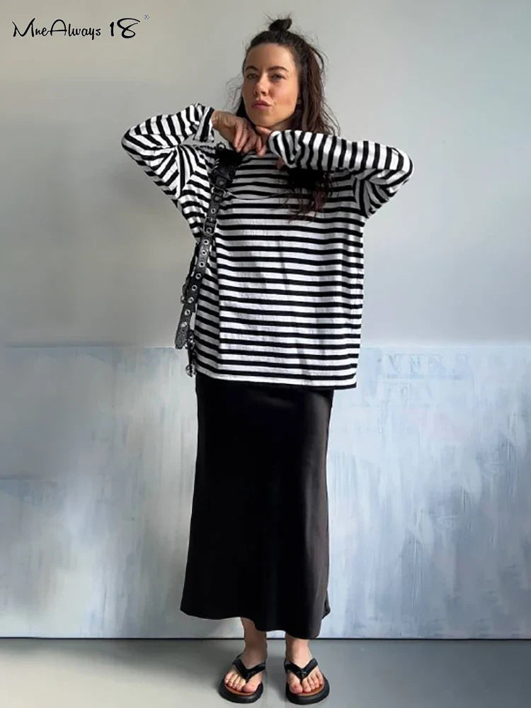 Mnealways18 Solid Purple Satin Silk Skirt Women High Waisted Summer Long Skirt New Elegant Ladies Office Skirts Midi Spring