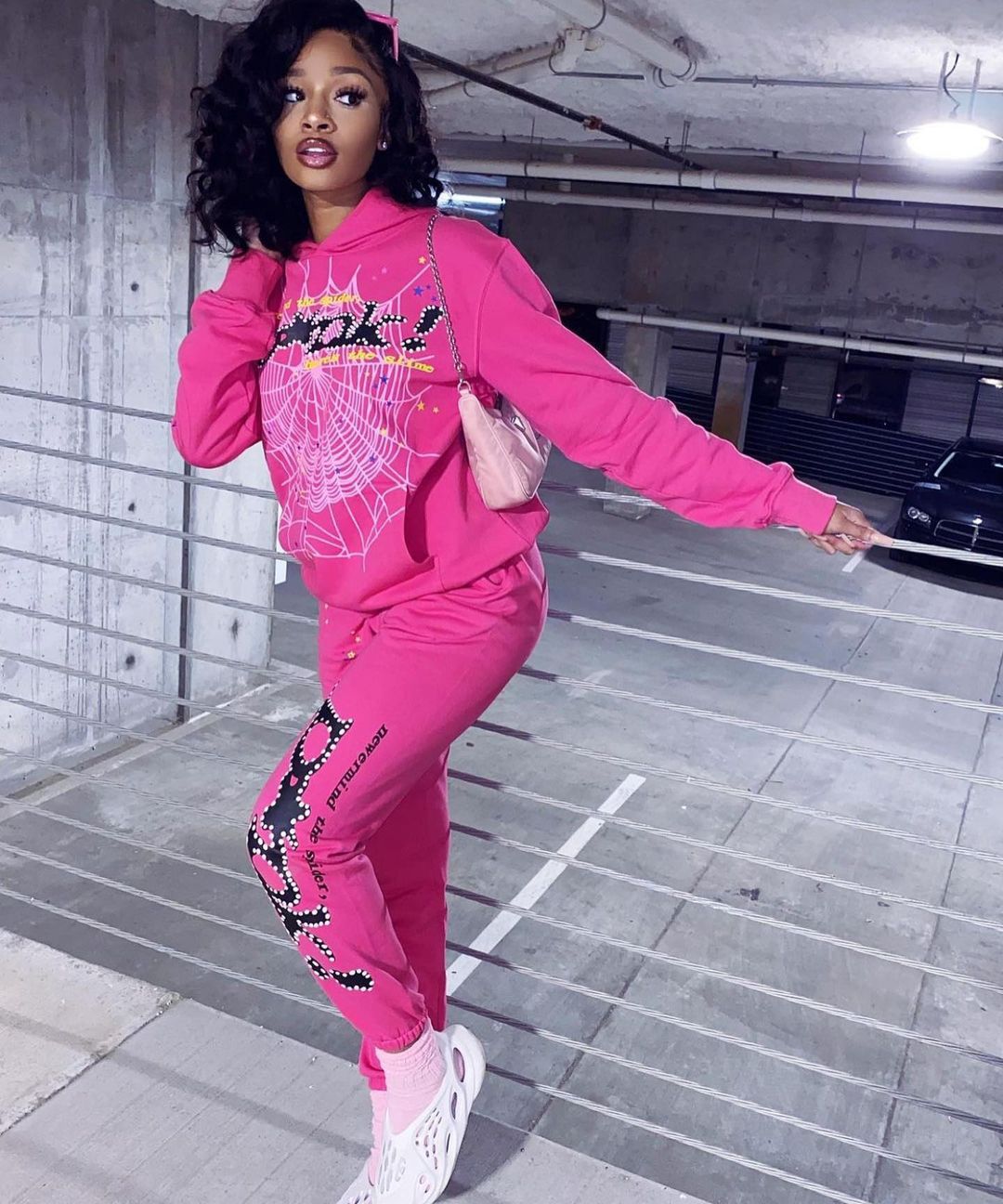 Y2k sweat à capuche imprimé pour femmes toile d'araignée lettre gothique Streetwear hiver Baggy à capuche Polyester automne Punk sweats à capuche