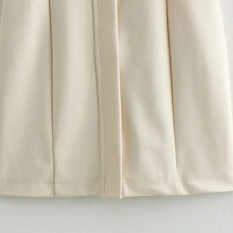 TRAF Midi Dress Womens Dresses Spring Summer O-Neck Short Sleeves Dresses New In Dress Party Dresses Women Elegant Luxury