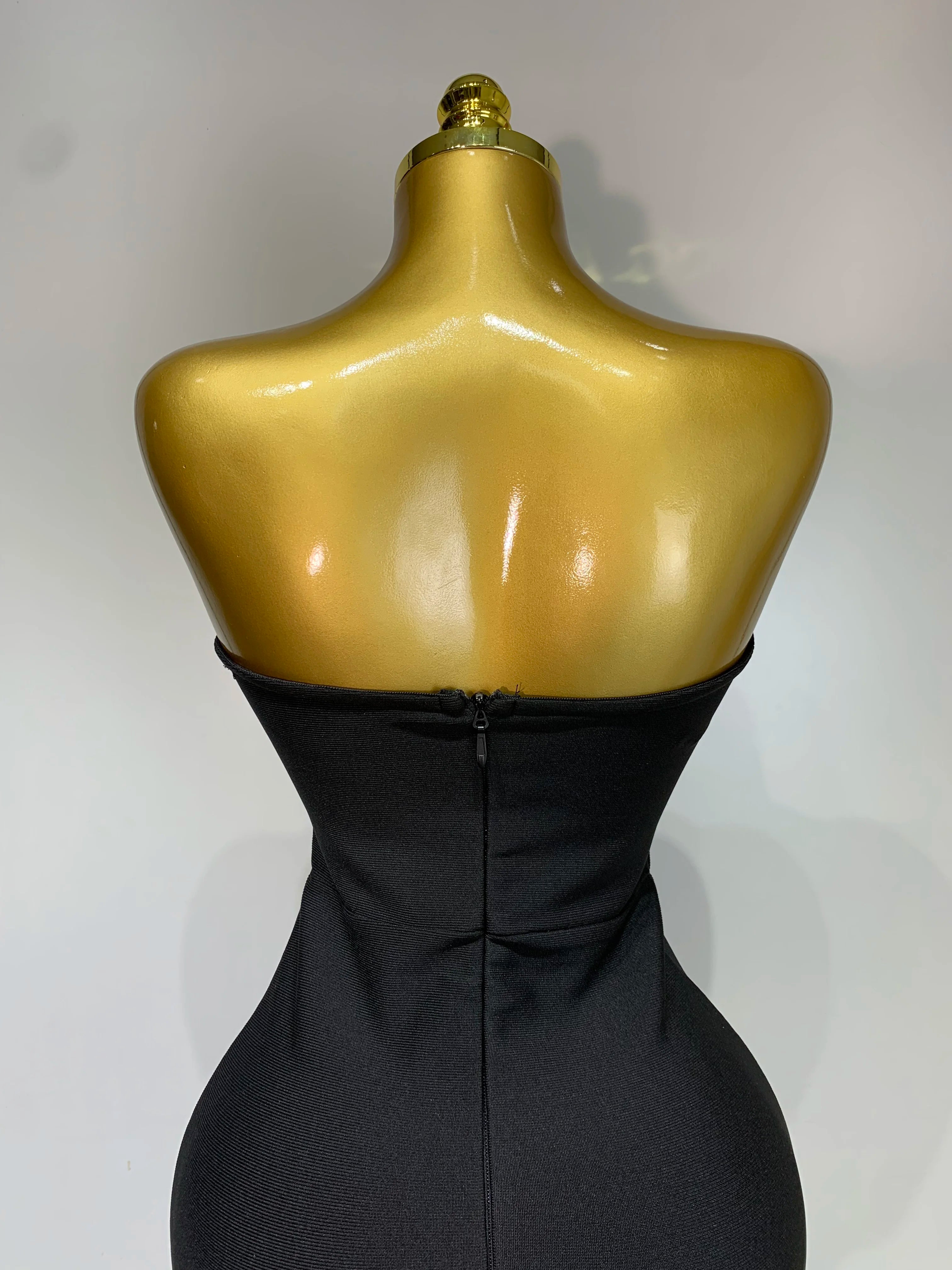 Women Sexy Strapless Colorful Crystal Bodycon Mini Bandage Dress 2025 New Spring Elegant Party Celebrate Birthday Outfit