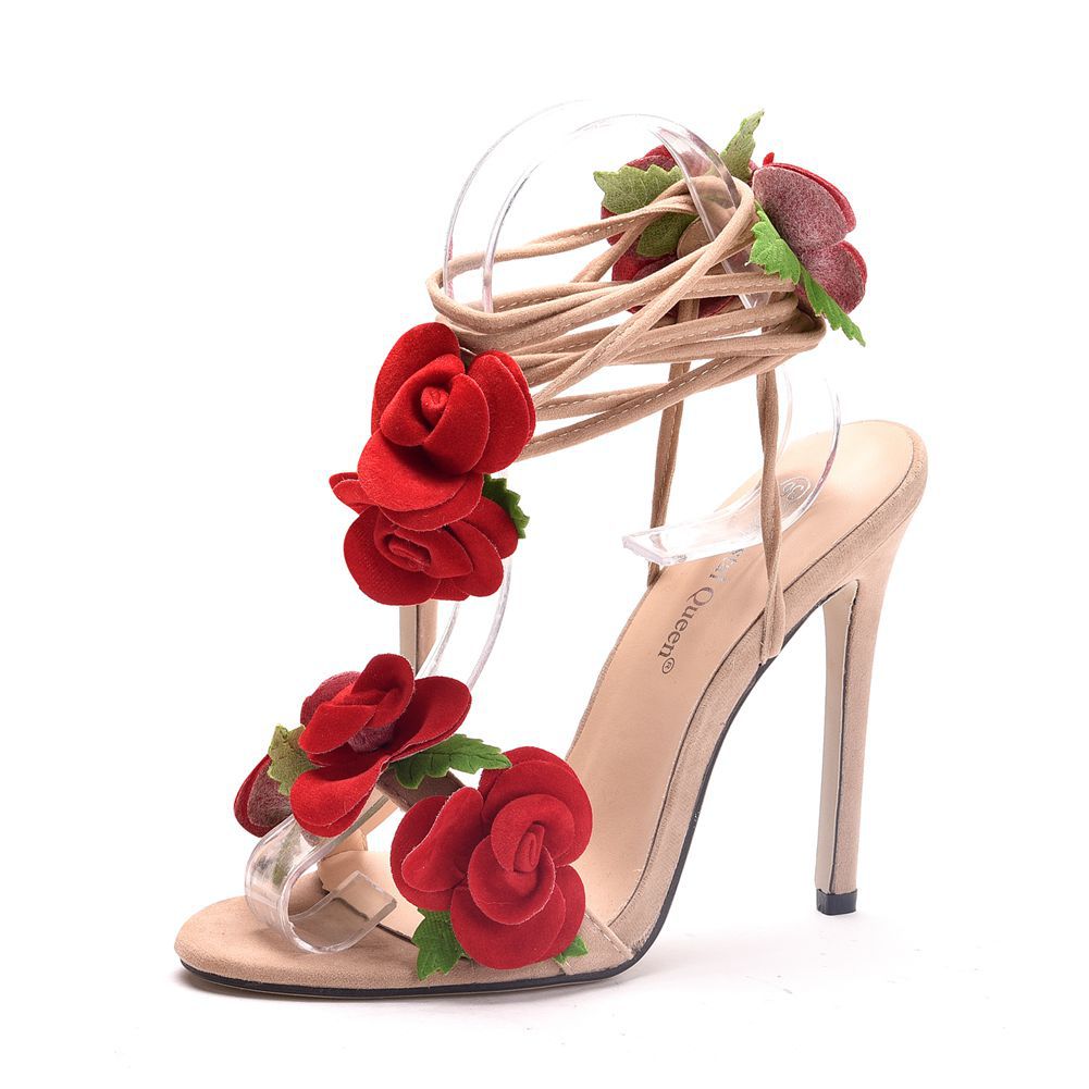 Sandales d'été pour femmes, chaussures de fête, sangle à boucle croisée, troupeau, talons fins de 11CM, bec de poisson et bout exposé, chaussures modernes décontractées pour femmes