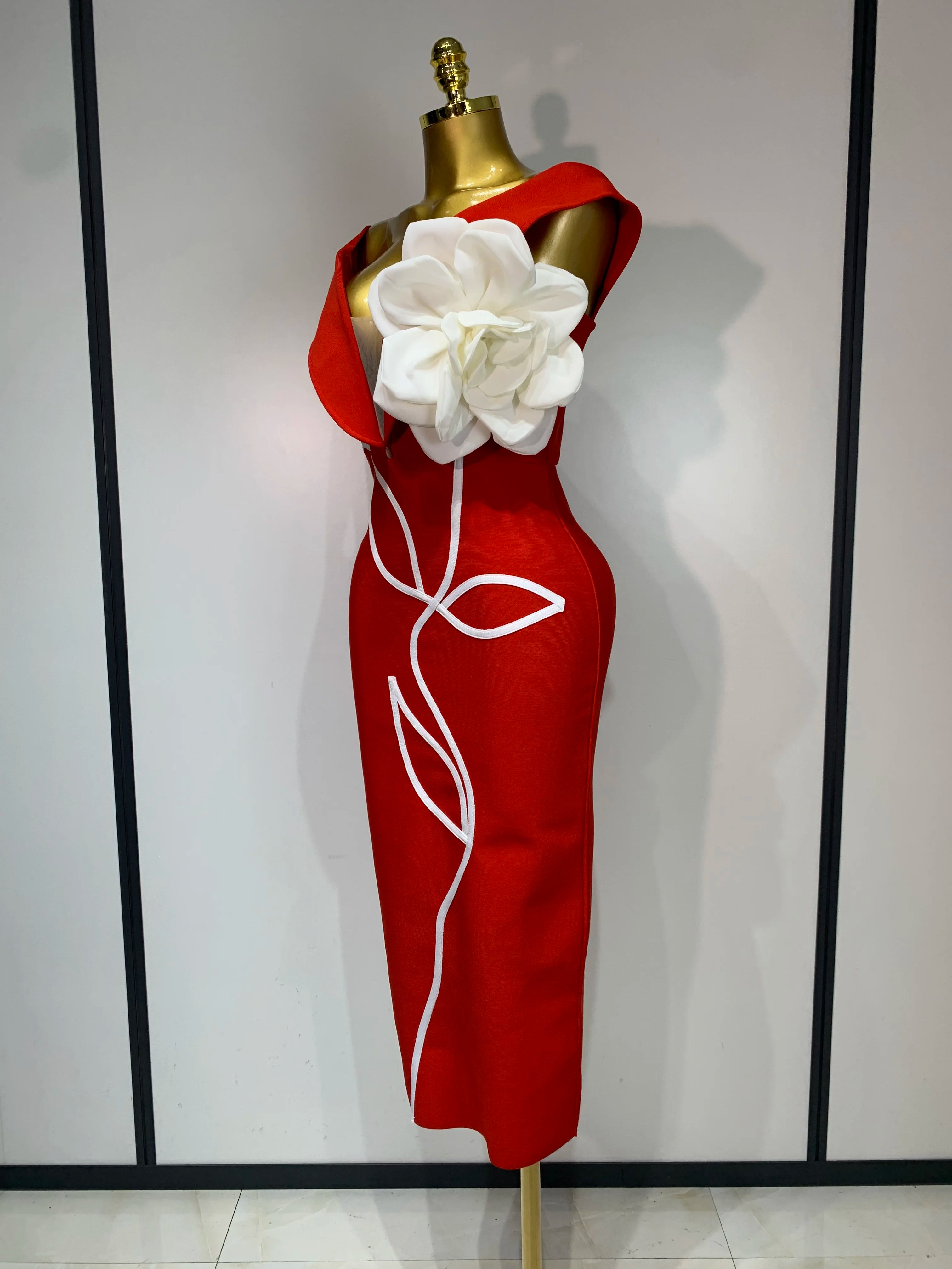 Sexy Off Shoulder Backless Bodycon Bandage Dress Celebrity Elegant Evening Party Bithday Celebrate Outfit Wedding Guest Gown