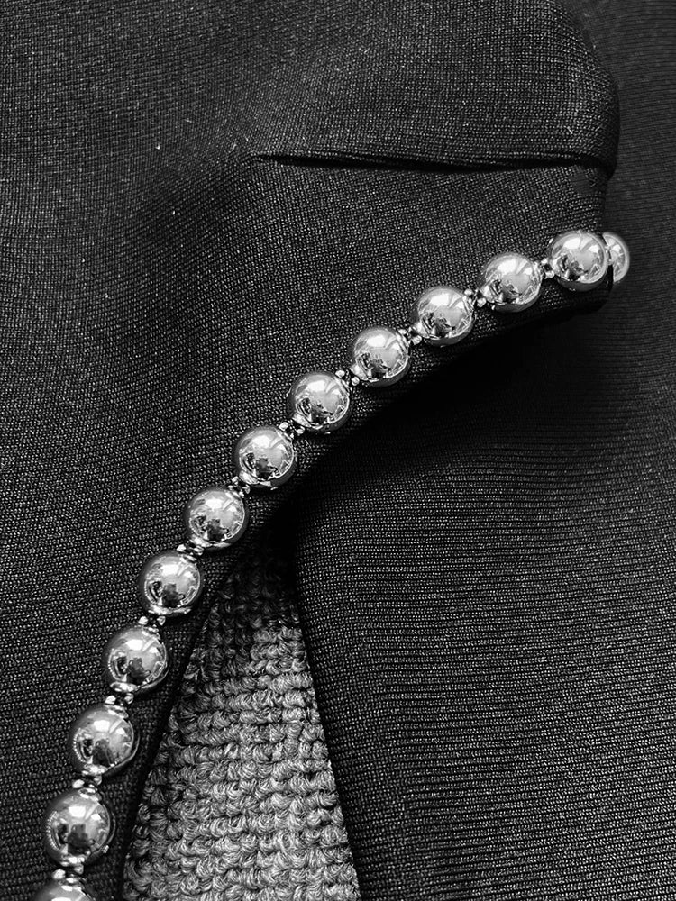 2022 Winter Black Dress Women Sexy Hollow Out High Slit Fashion Party Wear Bandage Dress With Long Sleeve