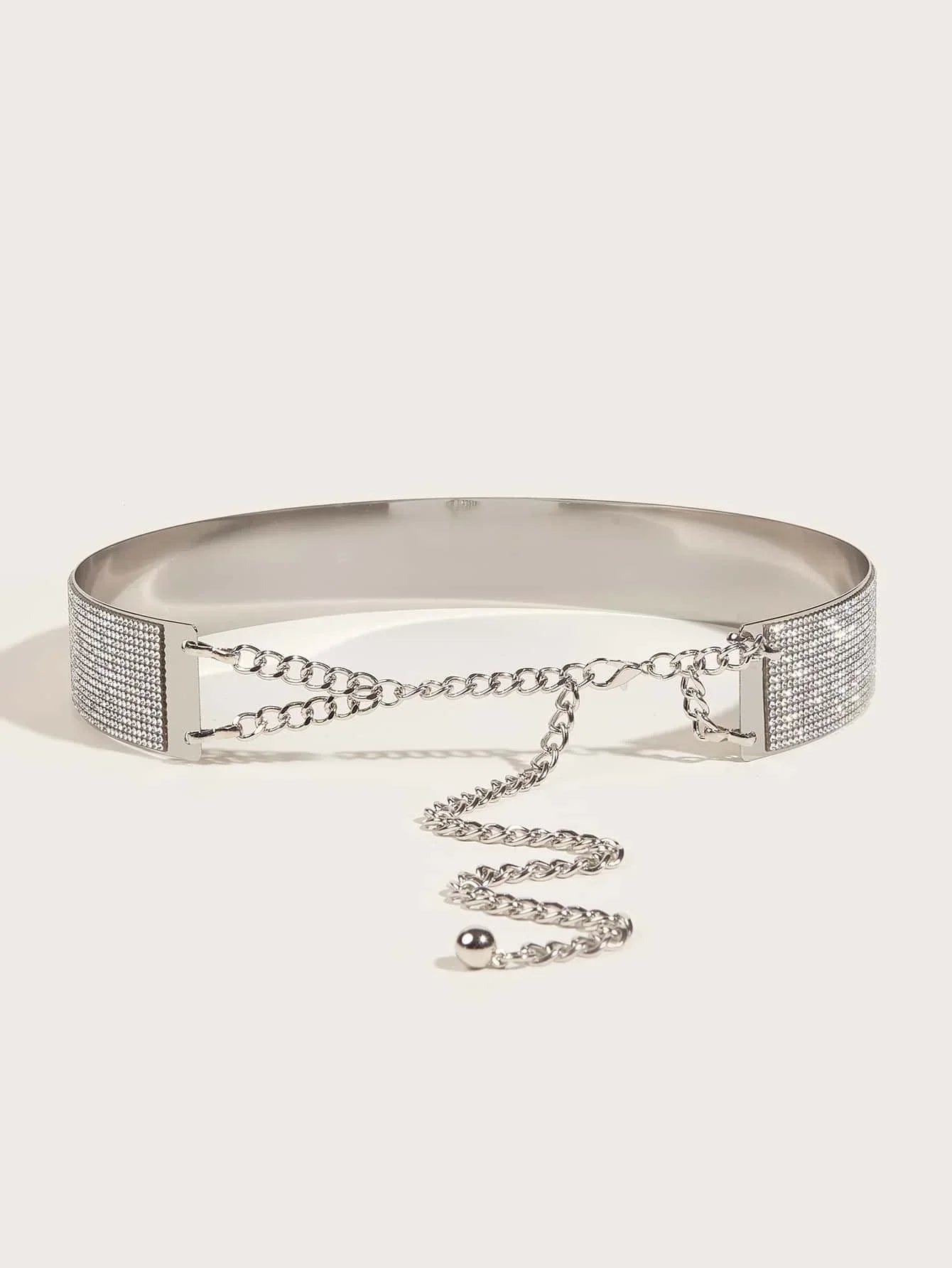 1pc Women Rhinestone Decor Luxury Wide Belt, For Dress Decoration riem vrouw cinturilla cinturillas corset para mujer