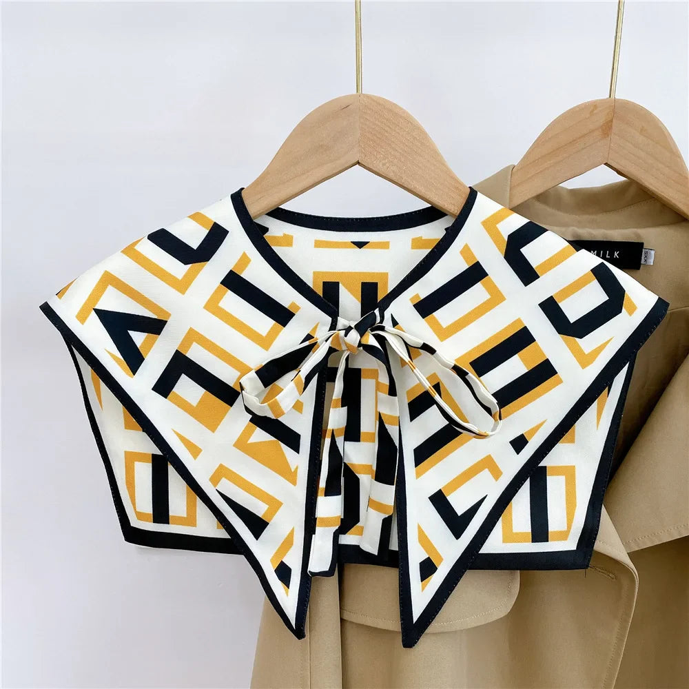 Capes New Style Shoulder Scarf Shawl Women False Collar Air Conditioning Room Shawl Decoration With Knotted Scarf Cloak 6 One Size