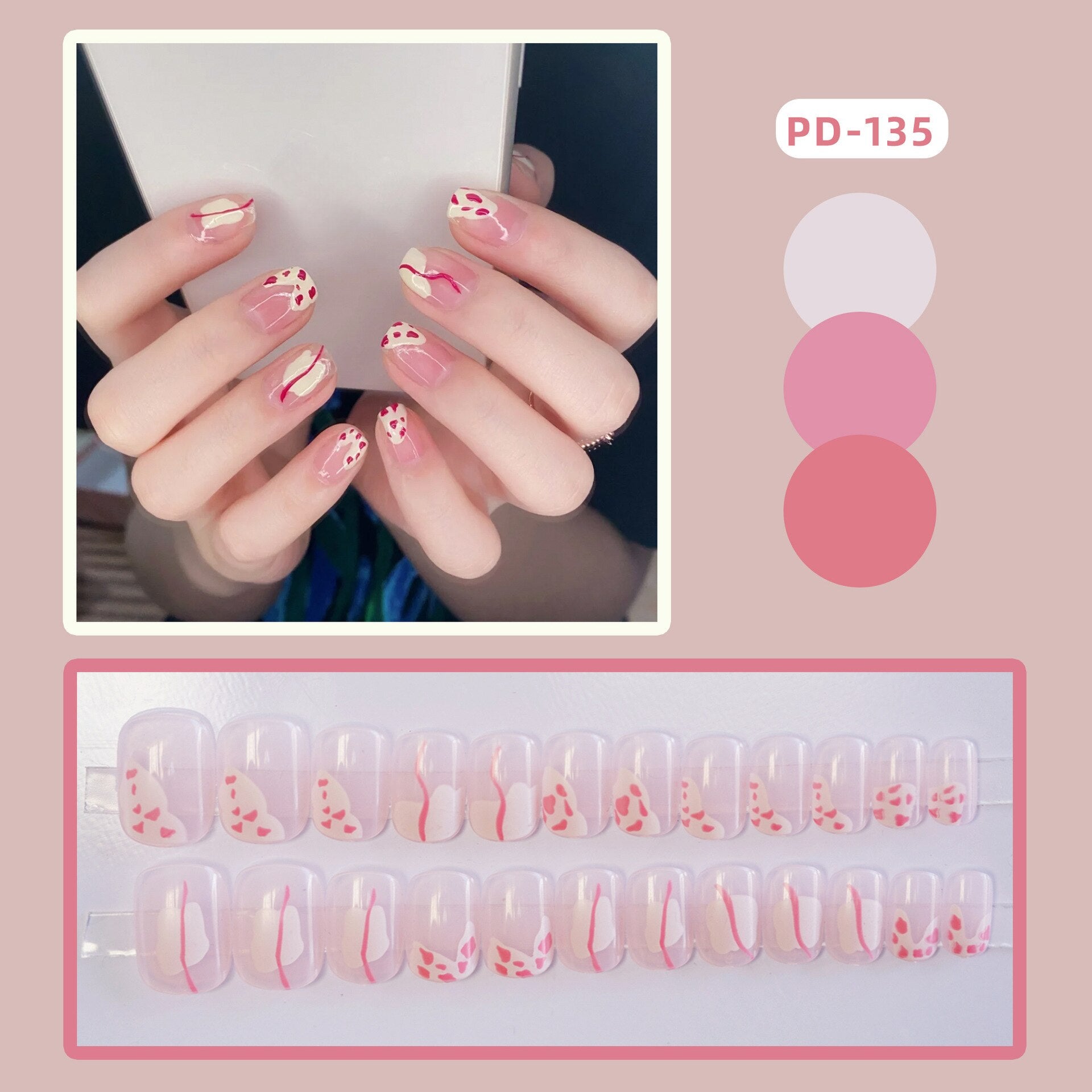 24pcs Lemon Short Wear Tips Nail False Patch Press on Nails Supplies for Professionals Artifical Fake Nails Faux Ongles Uñas PD-135-Fake Nails Ar