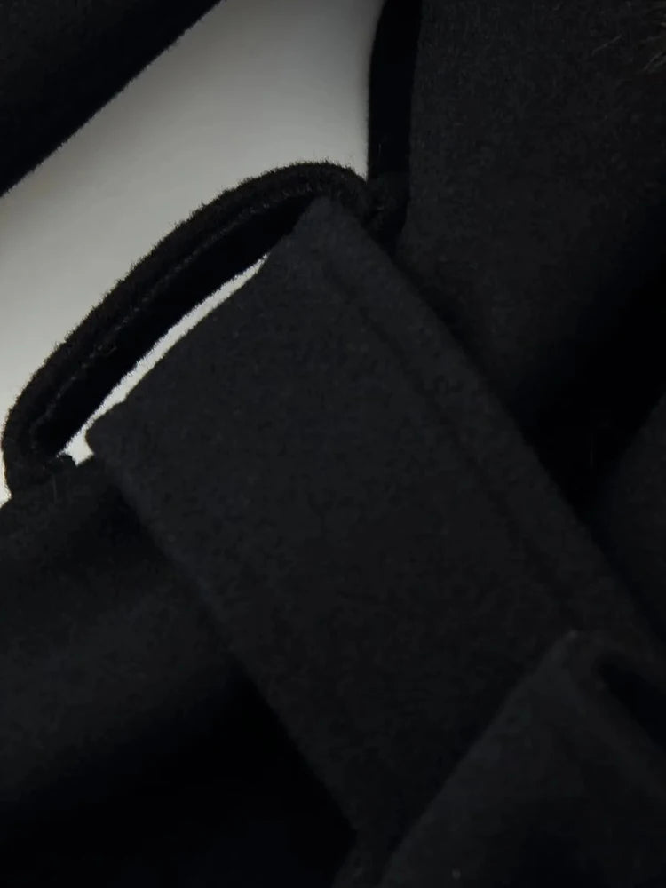 Women New Elegant Faux Fur Coat Women Lace Up Lapel Full Sleeves Fluffy Jackets Fashion Warm Outwears Lady