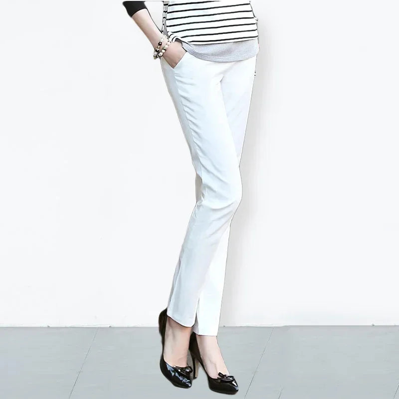 High Waist Office Elegant Slim 90cm Ankle-length Trousers Pencil Pants Women Spring Summer S-4xl Casual Formal Pantalones