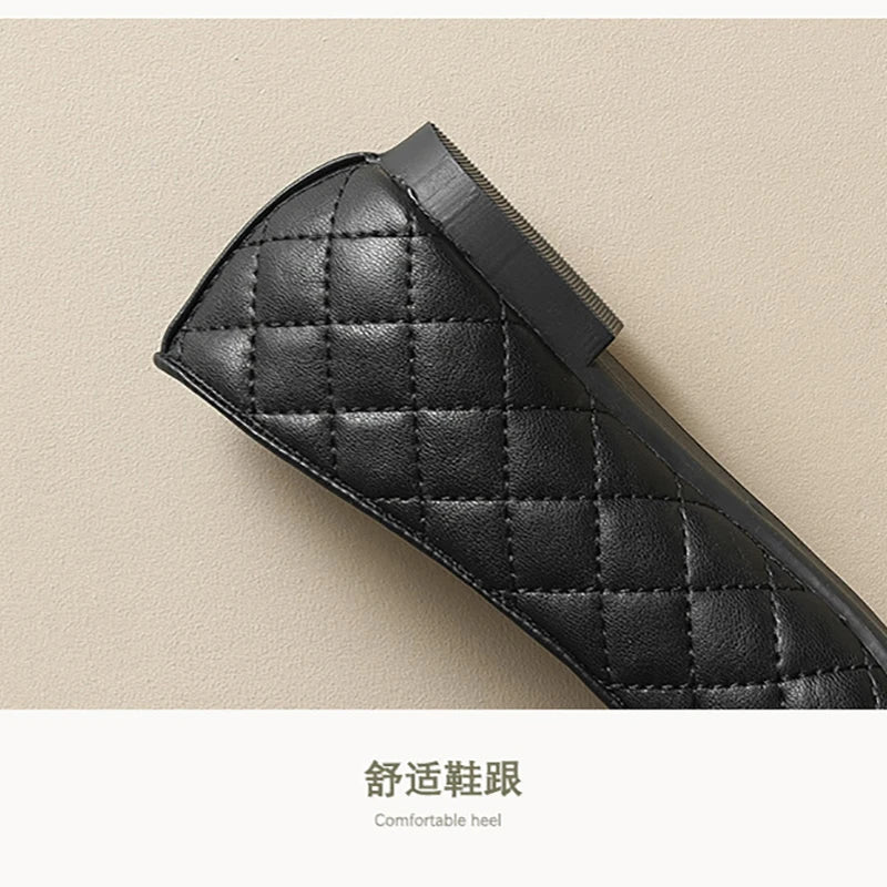 New spring women's outdoor shoes Round toe design Black Mary Jane shoes Ladies casual flat shoes Work shoes Boat shoes 41-43