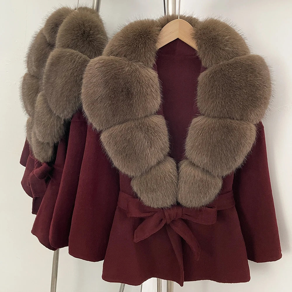 Fur Coat Eco-friendly Winter Clothes Woman Jacket with Fur Korean Reviews Many Clothes Outer Coat Ladies Outerwears Faux Fur