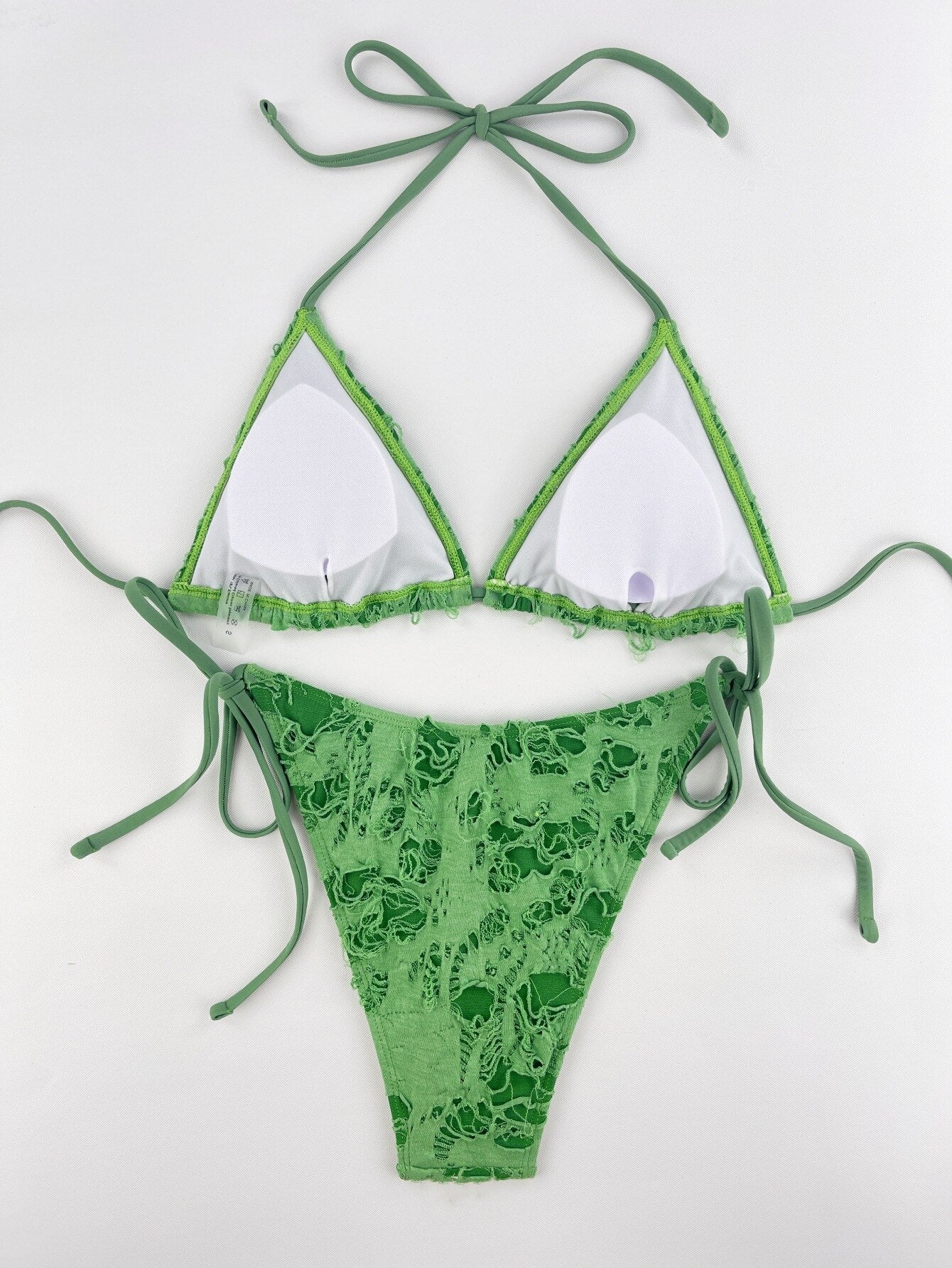Sexy Hole Mini Bikinis Bandage Bikini Set 2024 New Swimwear Women Swimsuit Female Bather Two-pieces Bathing Suit Swim