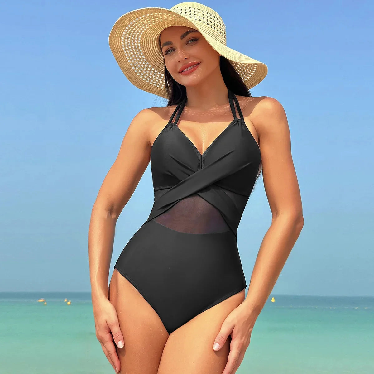 New Sexy Micro Bikini Women Push Up Padded Thong Swimsuit Female Cut Out Bathing Suit Swimwear Trajes De Baño Black