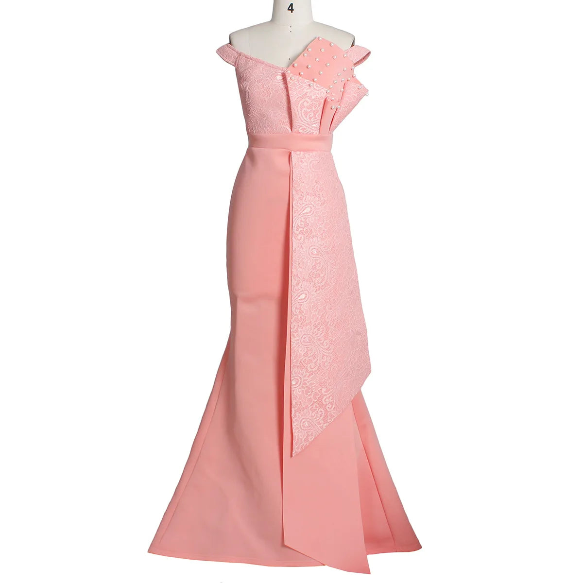 2021 Winter Women Slash Neck Short Sleeve Pearl Dress Sexy Office Lady Africa Evening Night Club Party Long Maxi Dresses GL05143