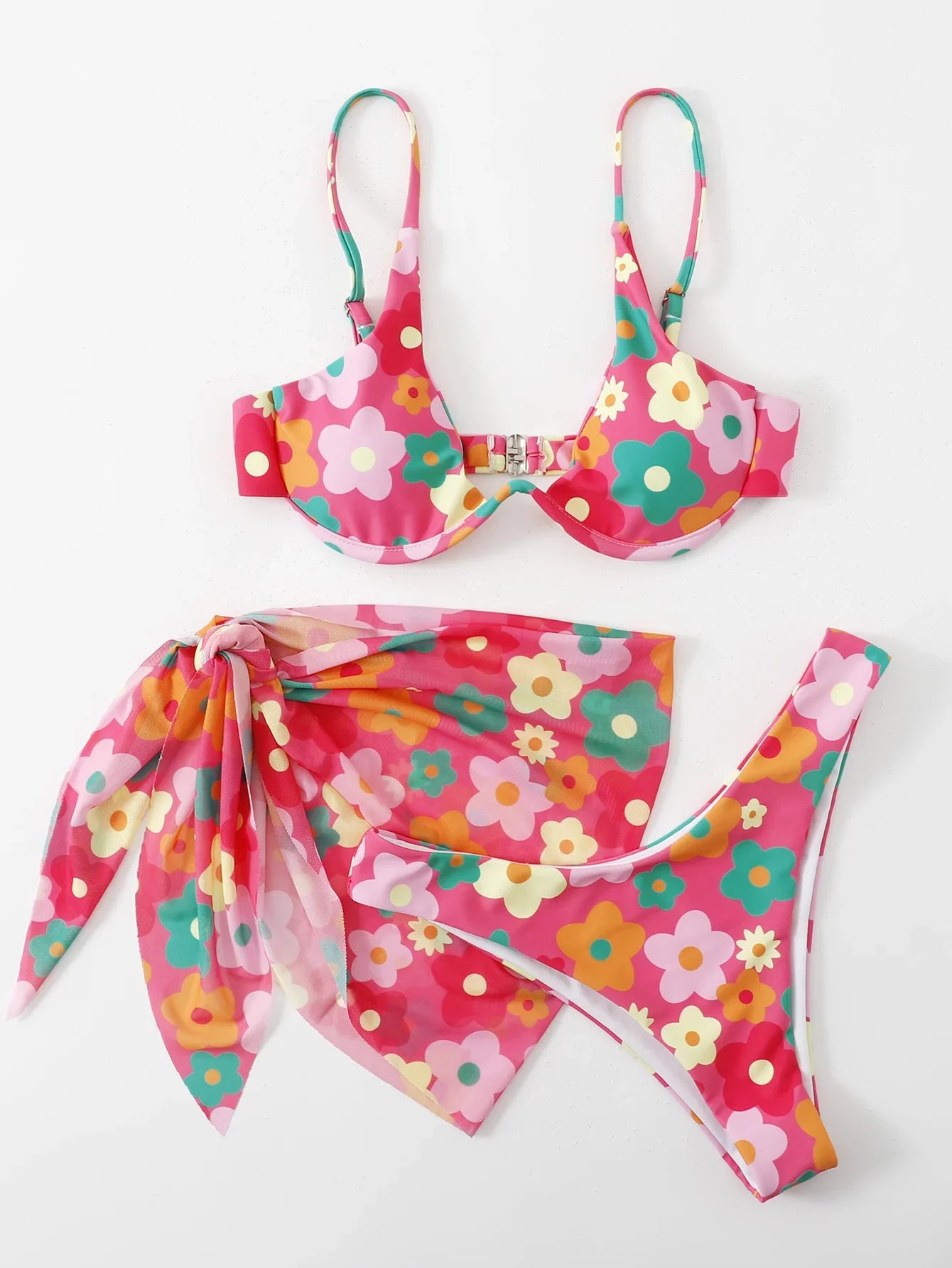 Sexy Bikinis Female Swimsuits Women's Three-Piece Swimwear Beach Swim Wear Bathing Suits Brazilian Bikini Set Pool Bather A23042407G