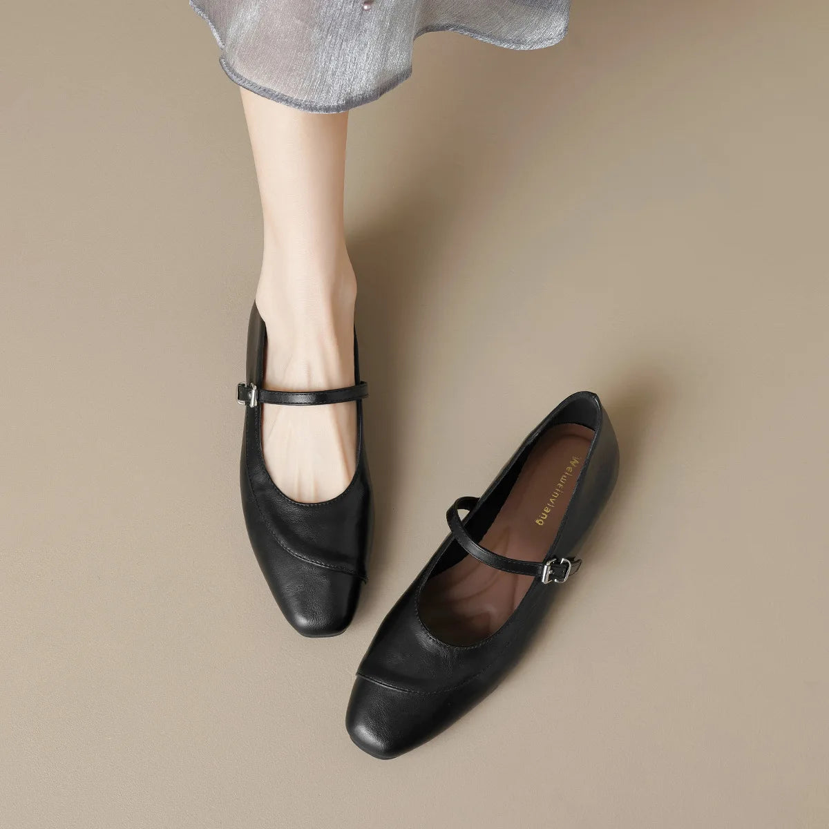 New spring women's shoes Fashionable design Marie-Jane shoes Women's casual high heels and boat shoes Office and party wear