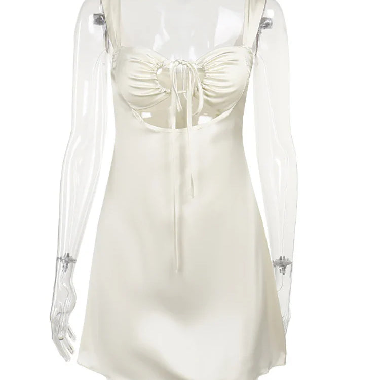 Fantoye Sexy Hollow Out Bandage Women Dress Black Spaghetti Strap Evening Dresses Female Summer Elegant Party Clubwear Vestidos