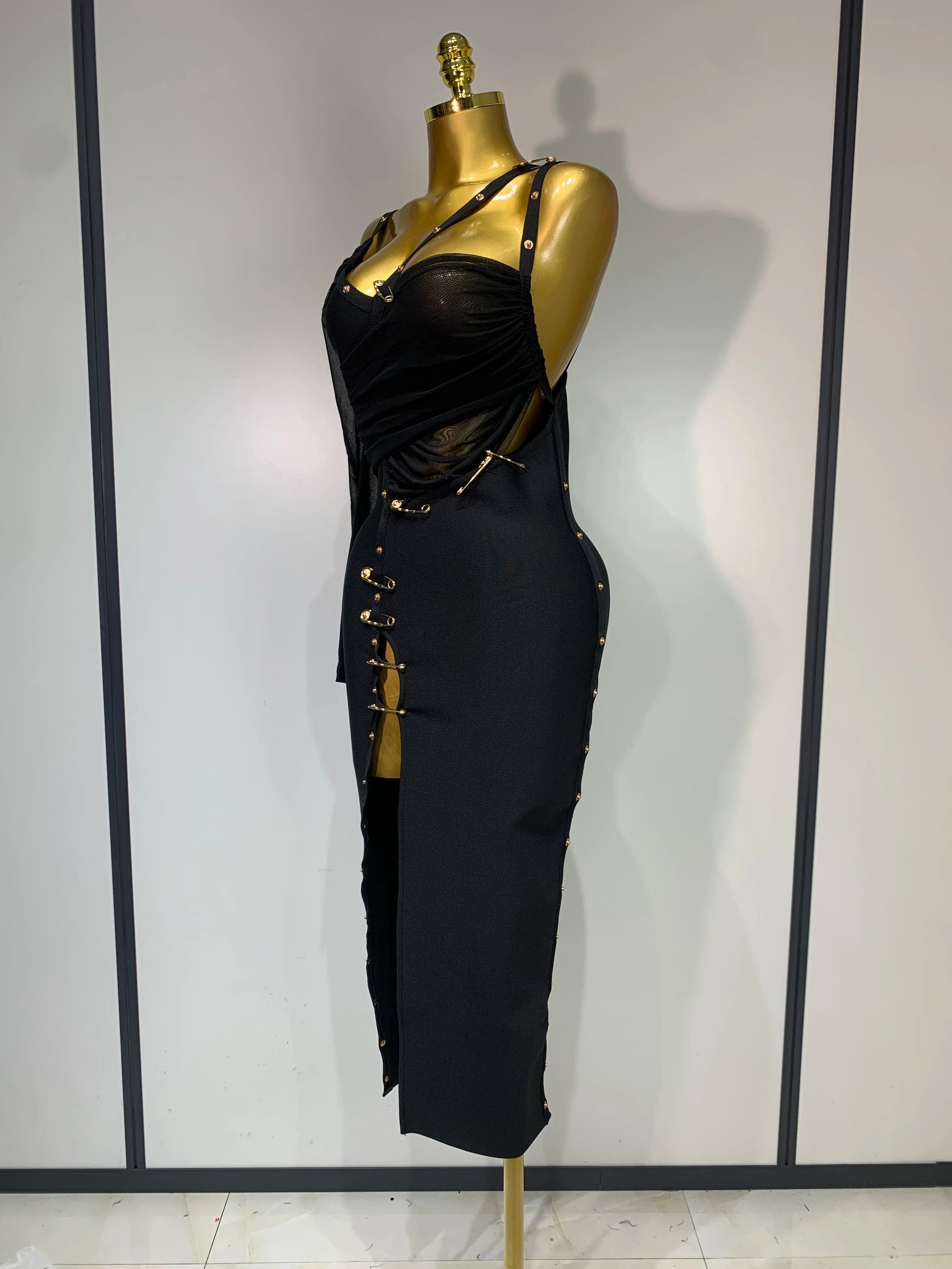 One Shoulder Long Sleeve Bodycon Bandage Dress Cocktail Evening Party Luxury Birthday Dress Celebrity Prom Gown