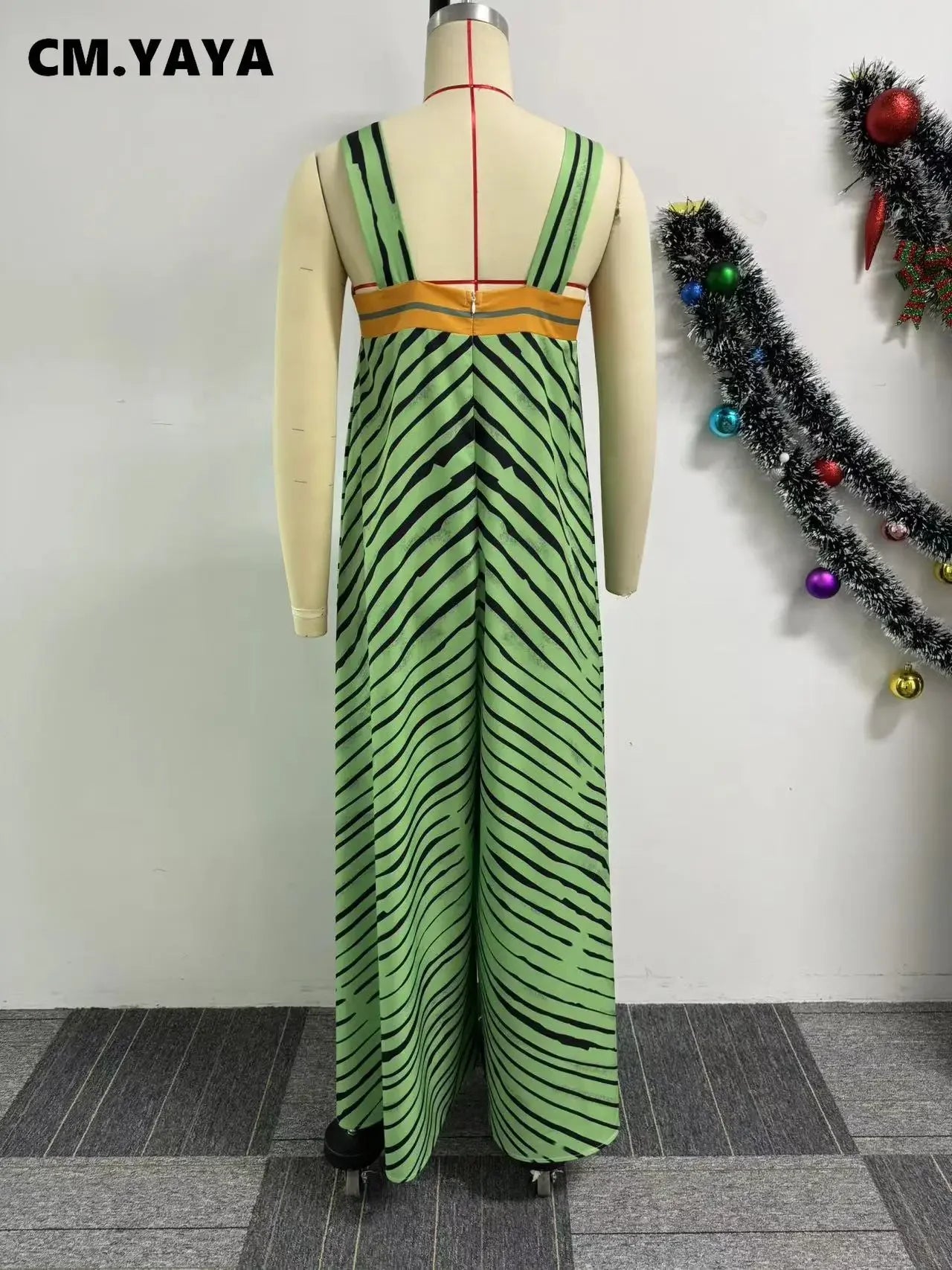 Women Striped Wide Leg Straight Strap Tank Wide Leg Haren Sleeveless Jumpsuit 2024 Street Playsuit One Piece Suit Romper