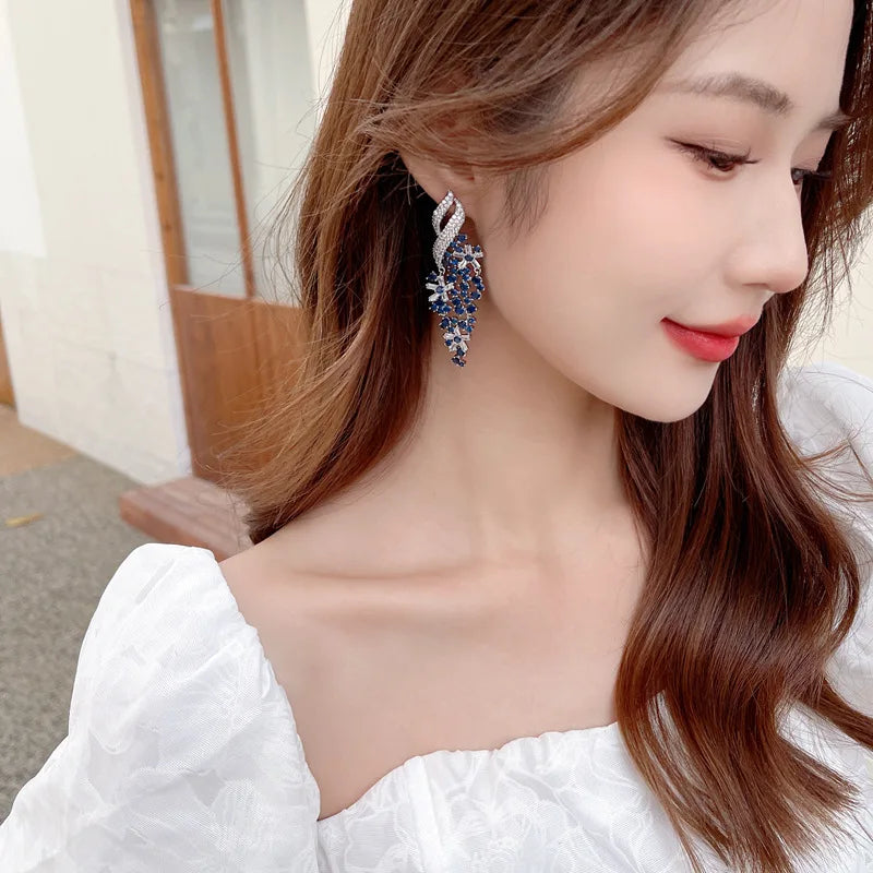 SUYU Fashion Dress Paired With Earrings Exaggerates The Grandeur Of Heavy Industry Earrings