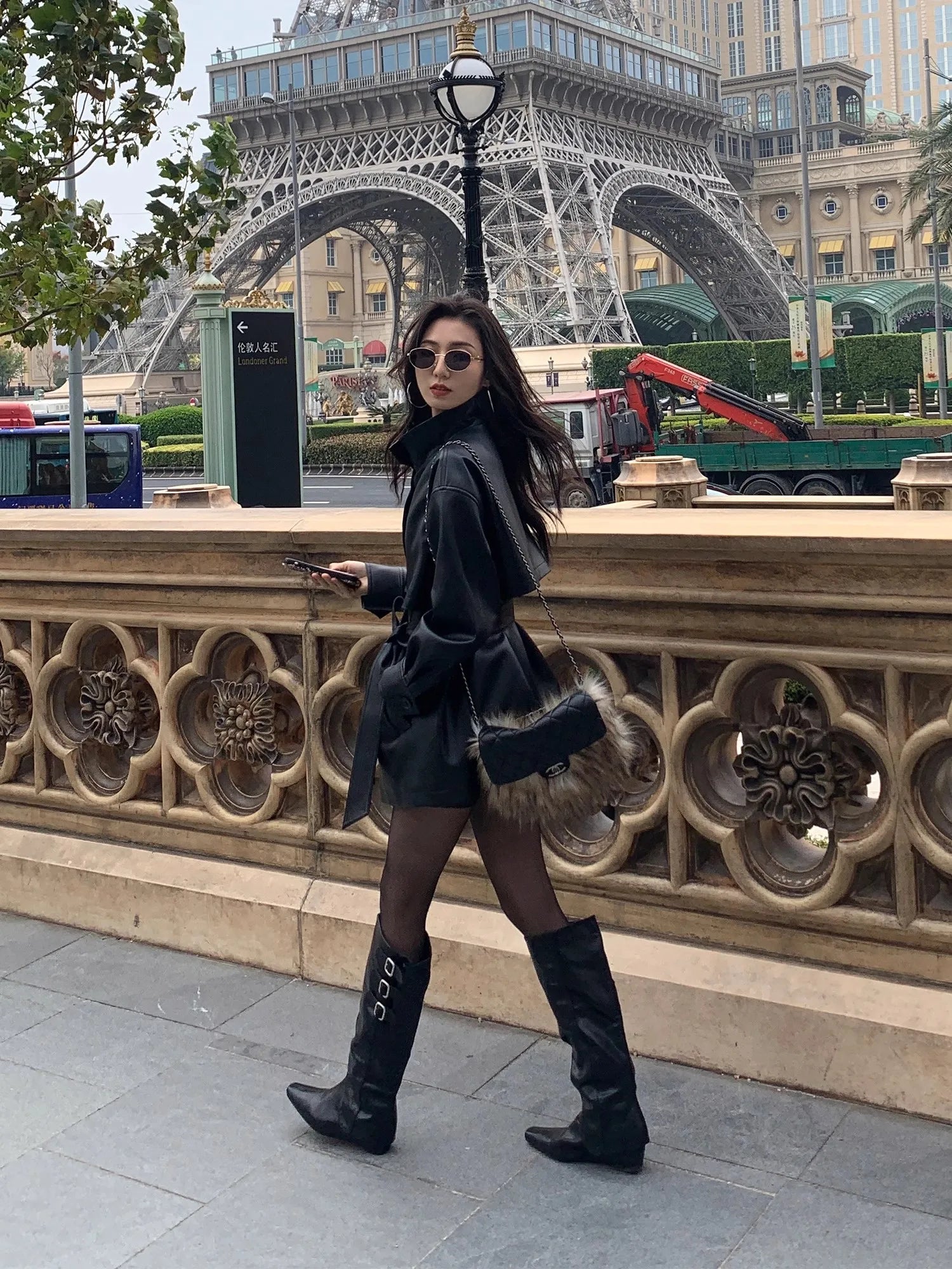 Lautaro Spring Autumn Black Soft Pu Leather Jacket Women Sashes Stand Collar Long Sleeve Elegant Luxury High Quality Clothing