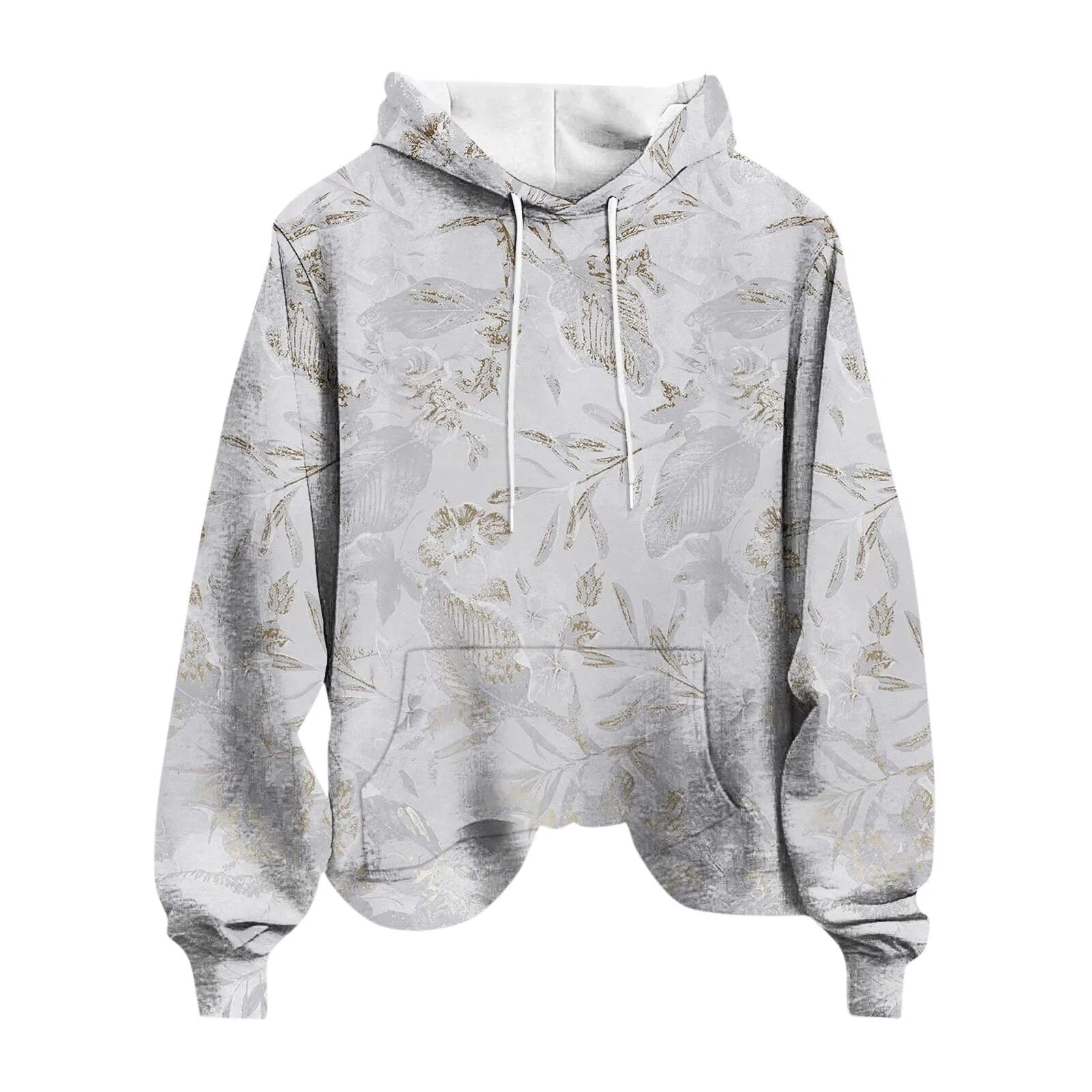 Women'S Sweatshirt Unique Hooded Women Pullover Winter 2024 Casual Long Sleeves Print Women Sweatshirts 빅사이즈 여성의류