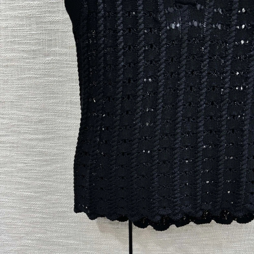 New Fashion Women's Clothing Lux Designer Brand Sleeveless Vest T-shirt For Woman Summer Female Causal Tank Tops