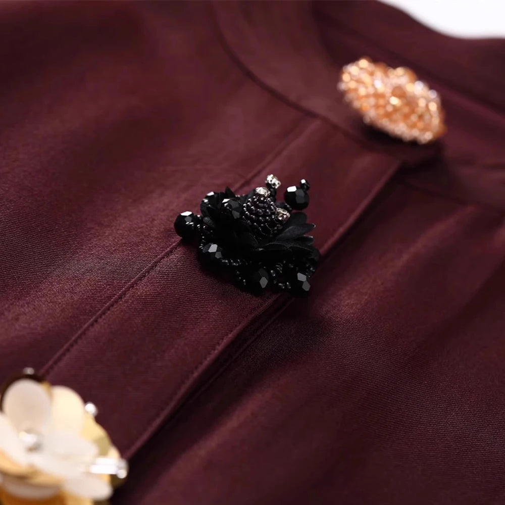 Fashion Two Piece Sets for Women Round Neck Sleeveless Spliced Irregular Button Top High Waist Pant Set Female New