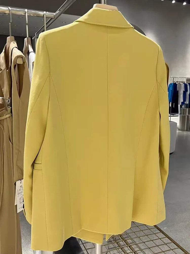 Chic Office Lady Blazer Women's Coats Spring Autumn Female Tops Street Trend Ladies Outerwear Blazers for Women Jacket Clothing