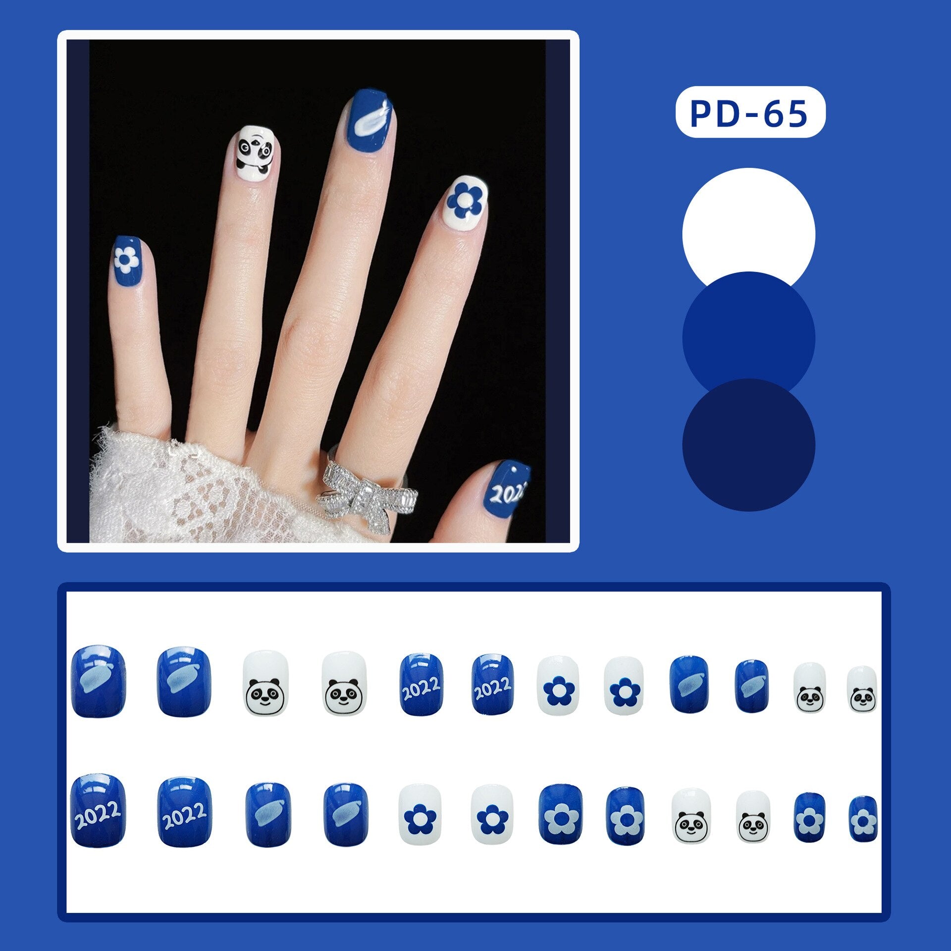 24pcs Lemon Short Wear Tips Nail False Patch Press on Nails Supplies for Professionals Artifical Fake Nails Faux Ongles Uñas PD-65-Fake Nails Art