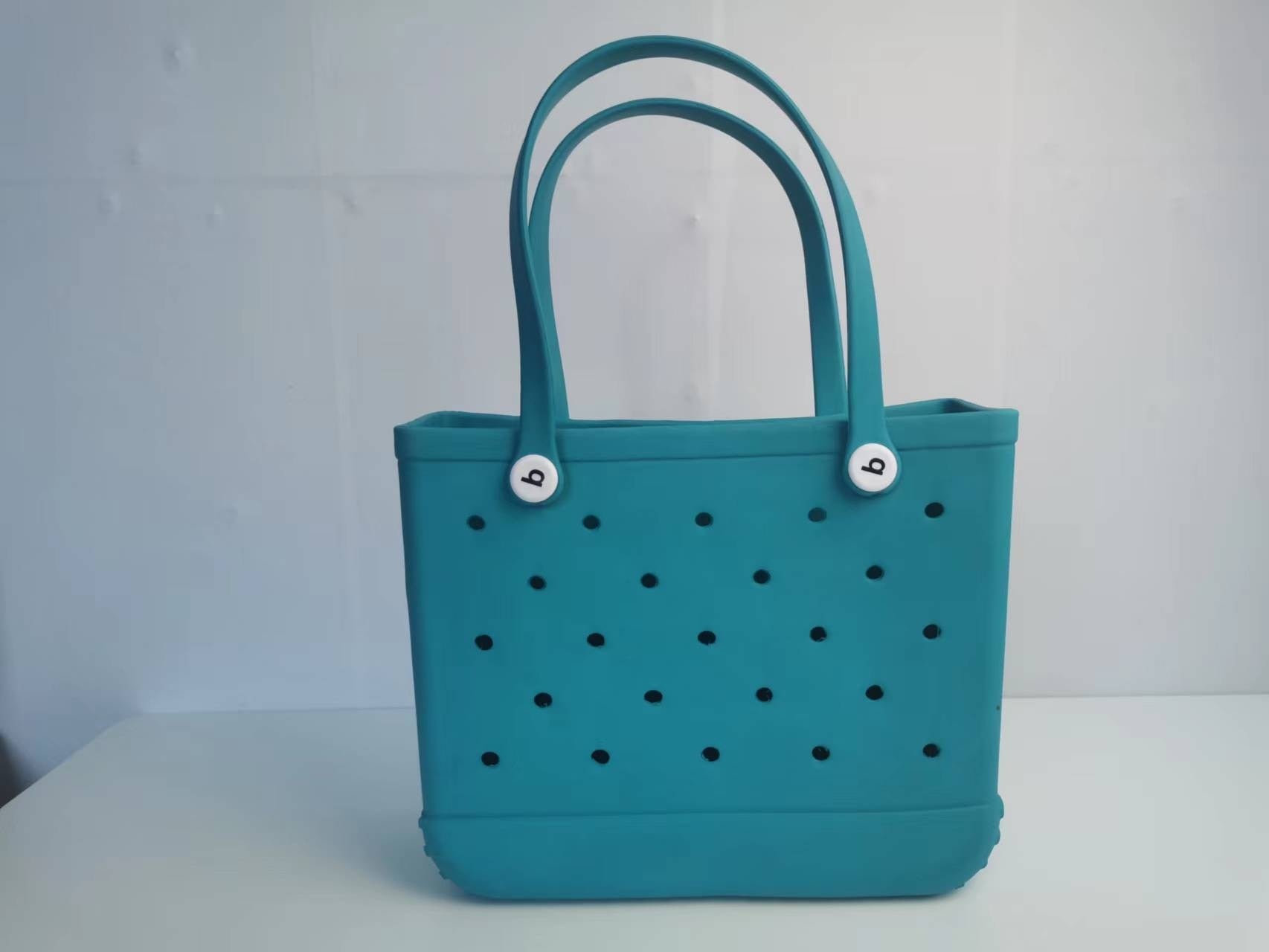 Rubber Beach Bags Waterproof Sandproof Large Size Outdoor EVA Portable Travel Bags Washable Tote Bag For Beach Sports Market Lake green