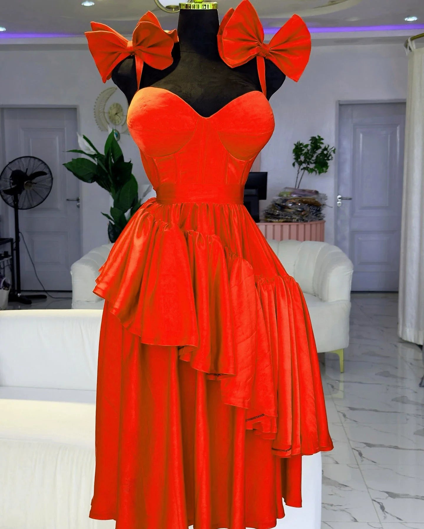 CM.YAYA Women Sleeveless Strap Bow Ruffles Long Maxi Dress 2025 Holiday Beach Birthday Evening Sexy Girl Party Dresses Vestidos Red