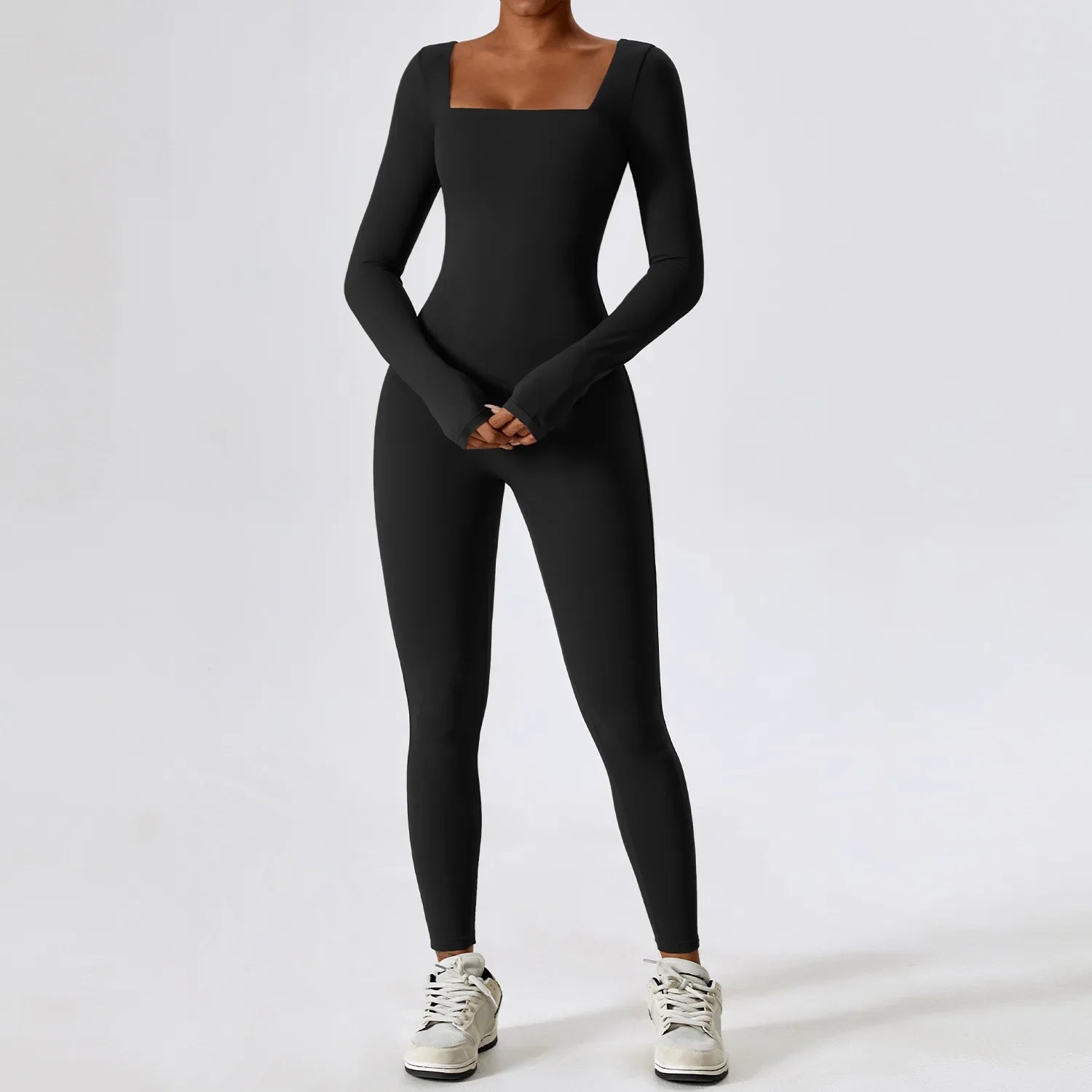 Women's Tracksuit Jumpsuit Sportswear Long Sleeved Yoga Suit Gym Push Ups Fitness Workout Bodysuit Quick Drying Yoga One Piece