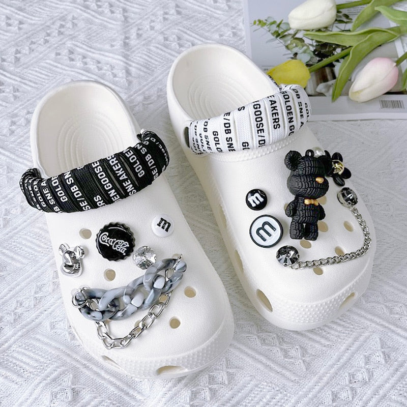 Women Slippers 3cm Platform Fashion Sandals Girls Outdoor Clogs Beach Slides Soft Slippers 01 white