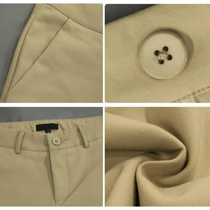 High Waist Office Elegant Slim 90cm Ankle-length Trousers Pencil Pants Women Spring Summer S-4xl Casual Formal Pantalones