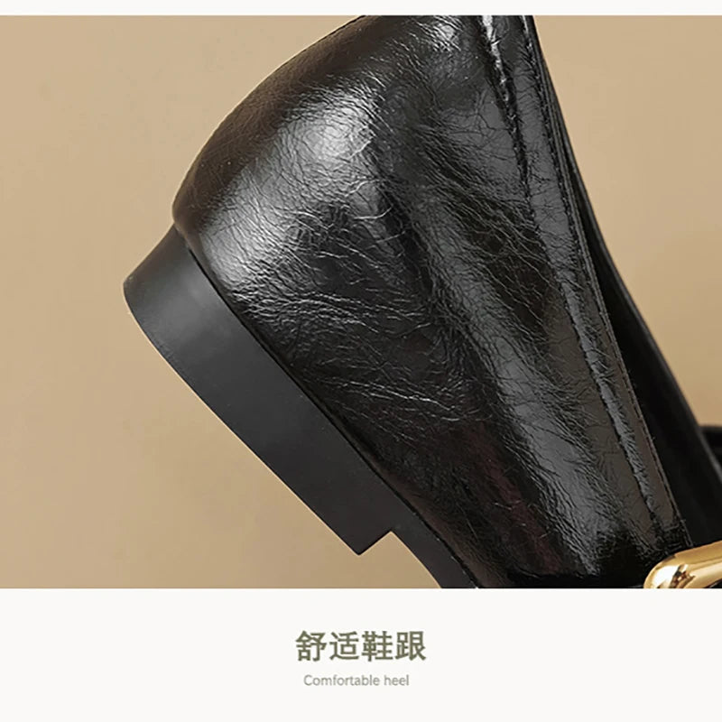 2024 Spring and Autumn Women's Fashion Shoes Korean Style Party and Work High Heels Ladies Mary Jane Casual Shoes 41-43