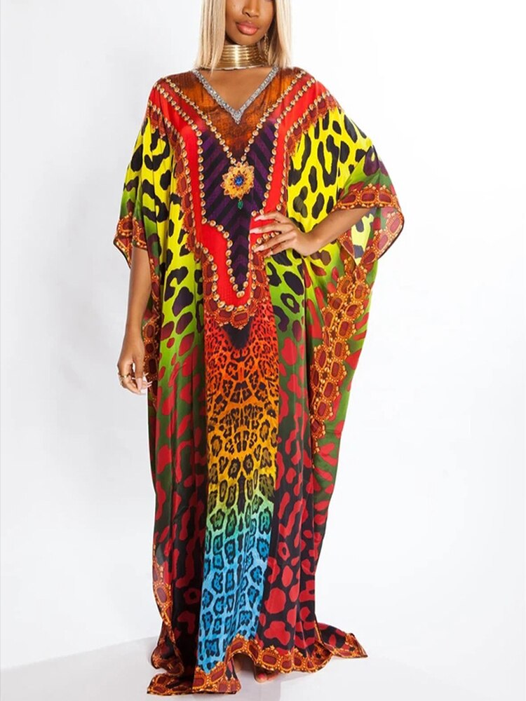 Plus Size Beach Cover Up Robe Plage Sarong Swimsuit Cover Up Pareos Color-06 One Size