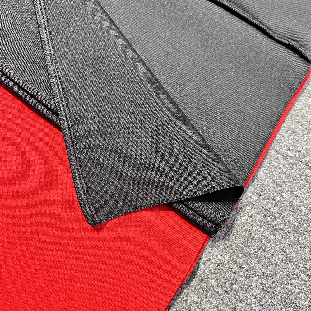 2024 Sexy Women's Bandage Long Dress with One Collar Shoulder and Horn Sleeve Bodycon Dress Cocktail Evening Party Vestidos