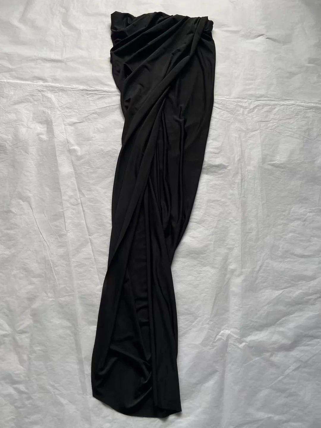 2024SS Summer Luxury New Women Slit Chic Casual Midi Skirt for Ladies 2 Color Gdnz 3.13 black