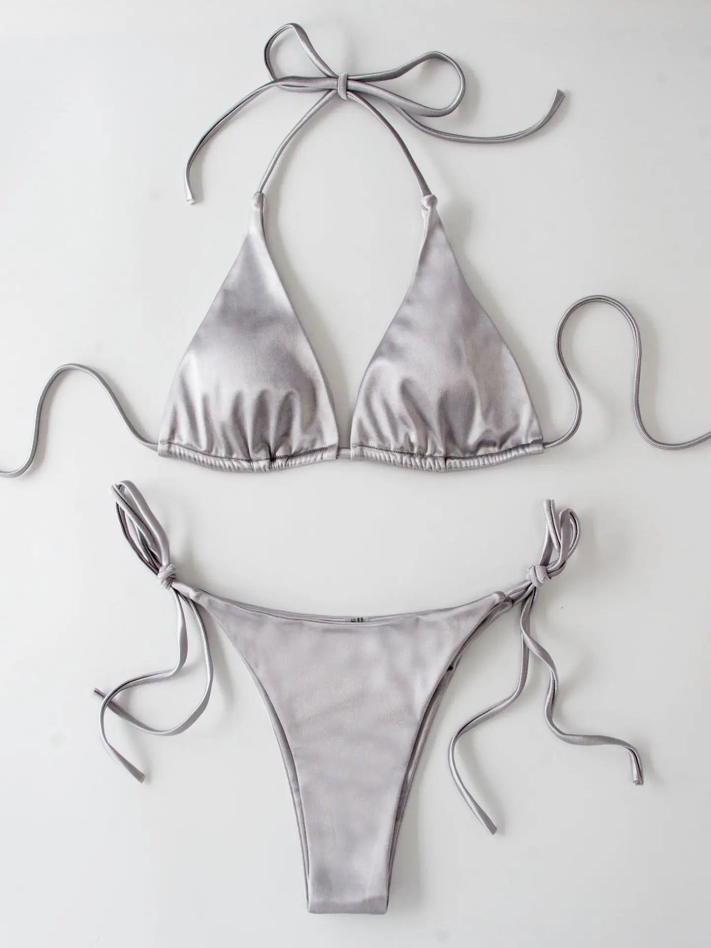 Women Sexy Micro Mini Bikini Thong Halter G-String Bra Bikinis Set Swimwear Backless New Swimwear Bathing Suits 17