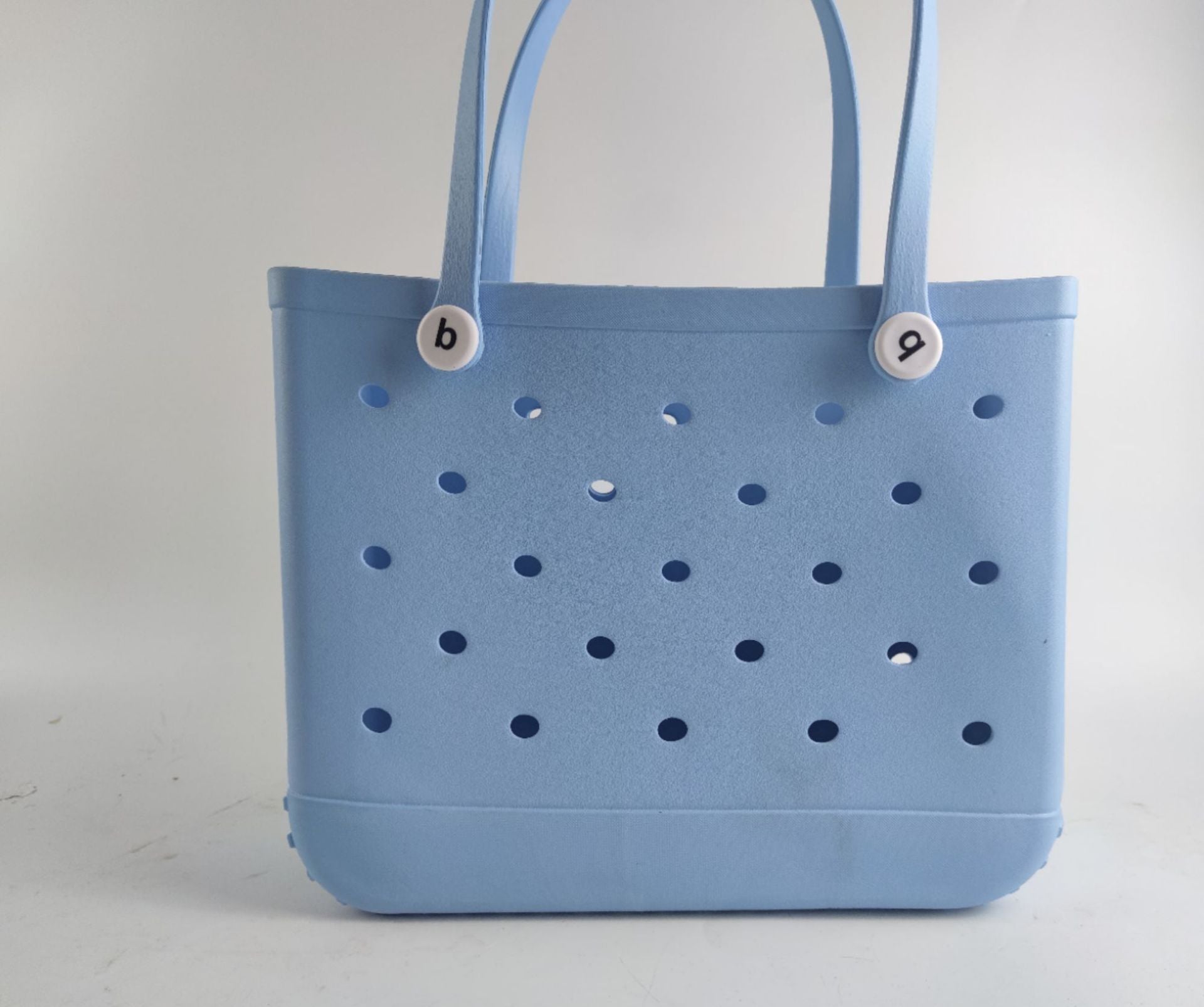 Rubber Beach Bags Waterproof Sandproof Large Size Outdoor EVA Portable Travel Bags Washable Tote Bag For Beach Sports Market Sky Blue