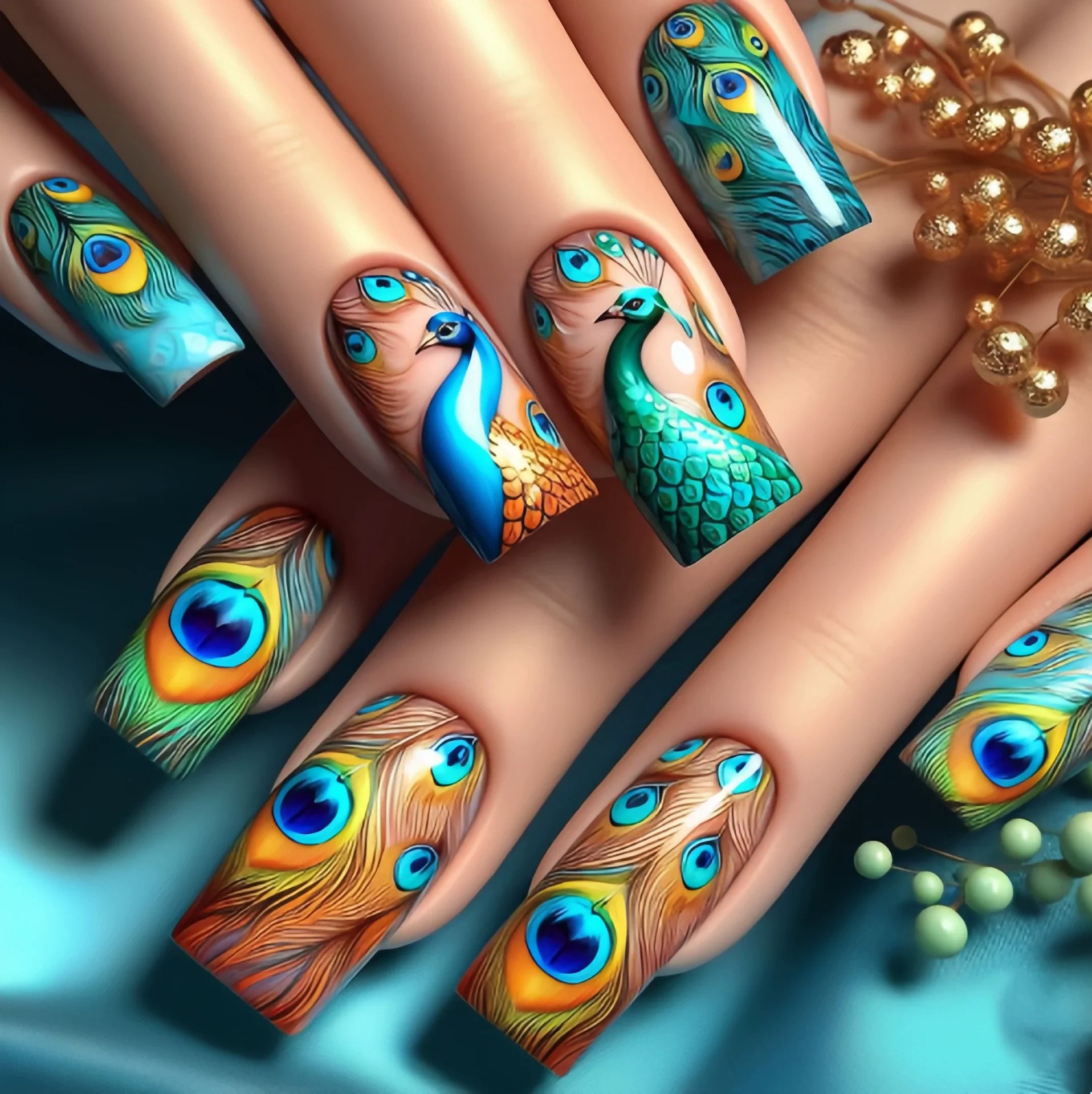 24Pcs Ladder-shaped Ballet Fake Nail Wearable French Colorful Stripe Press on Nails with Jelly Glue Art Fashion Acrylic Manicure 6