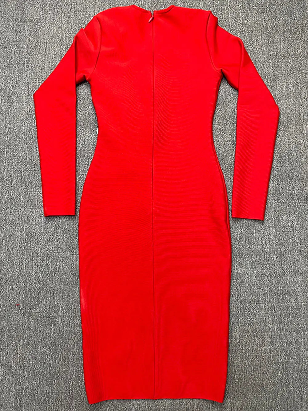 2024 Elegant Women's Light Luxury Patchwork Bandage Dress O-neck Long Sleeve Bodycon and Knee Dress Christmas Eve Party Vestidos