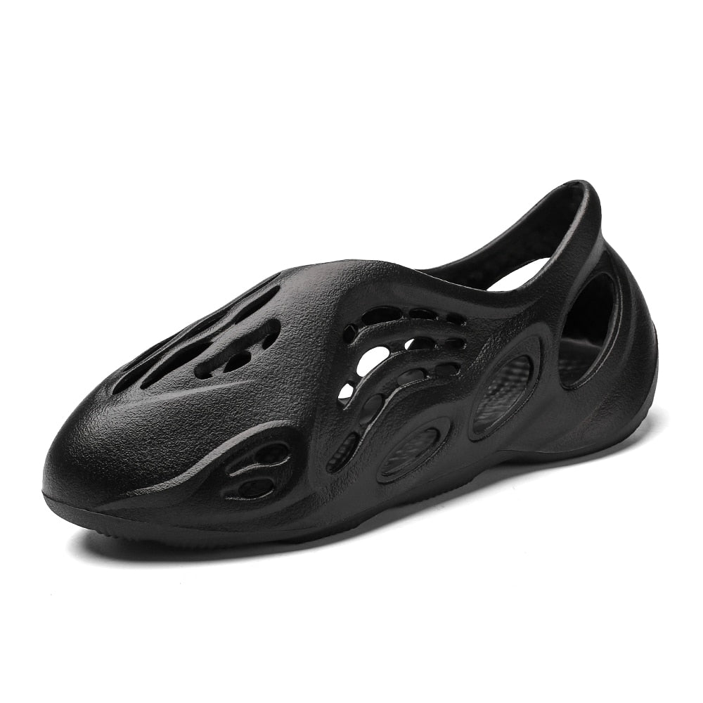 Summer Coconut Cave Women Shoes Fashion Hollow White Beach Sandals Casual Beach Ladies Shoes Woman Slippers Zapatos Mujer Black