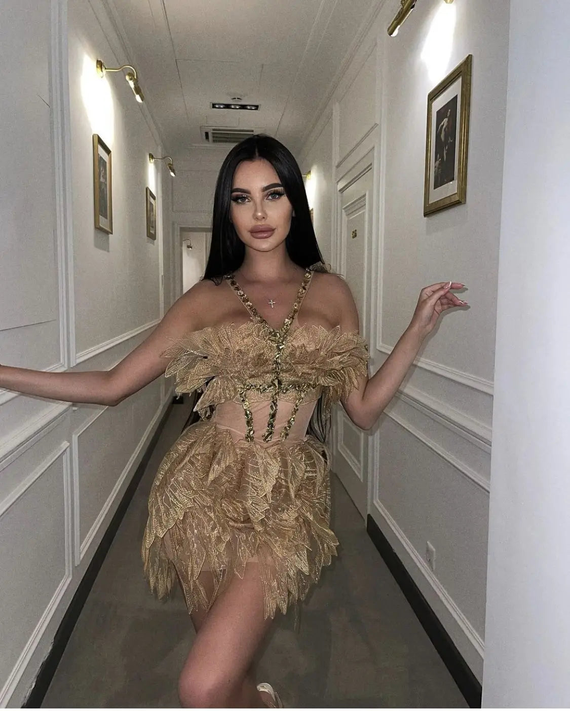 Hot Sale Women Sexy Halter Shinning Crystal Bodycon Mini Dress Fashion Celebrate Nightclub Party Birthday Dress