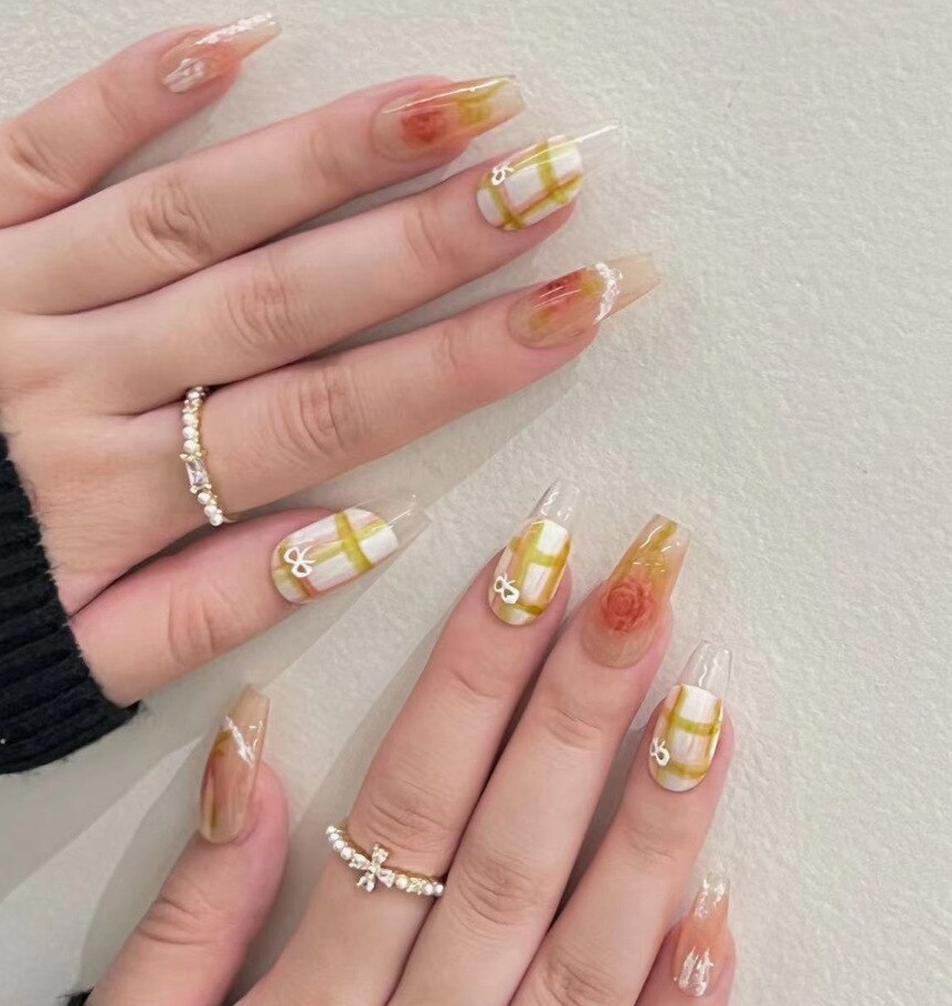 super cool fake nail silver false nail sharp press on nail red black spider special-shaped Punk Artificial Nail Salon Manicure HY417