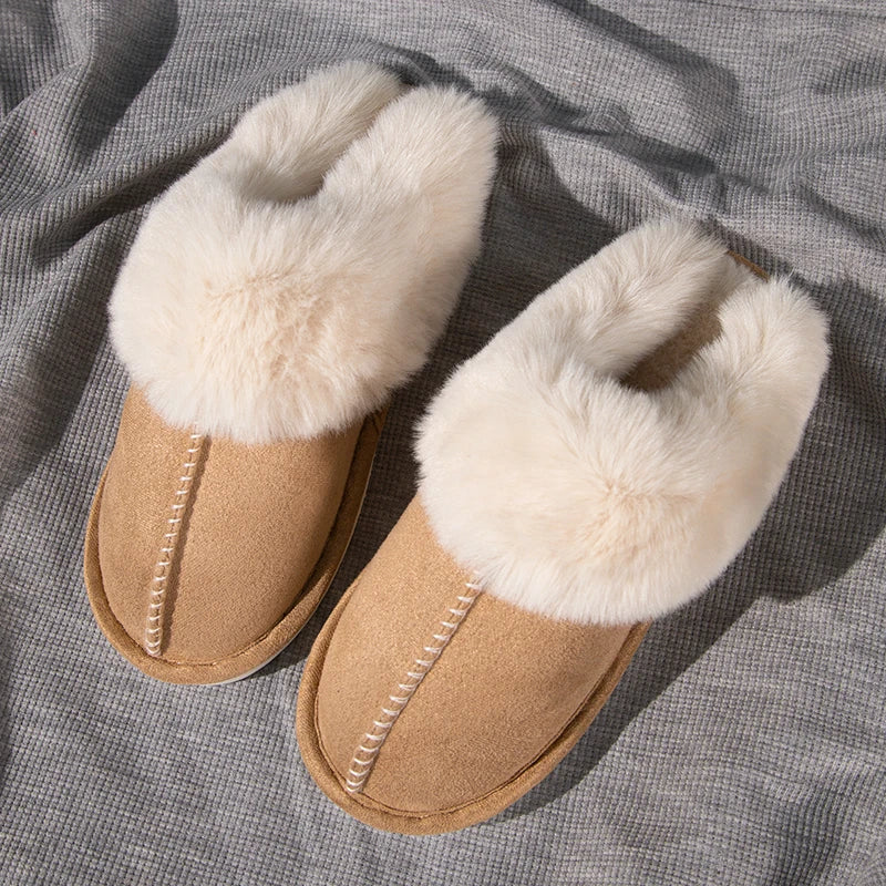 Winter Slippers Women Indoor Outdoor Wear Soft Thick PVC Non-slip waterproof Warm