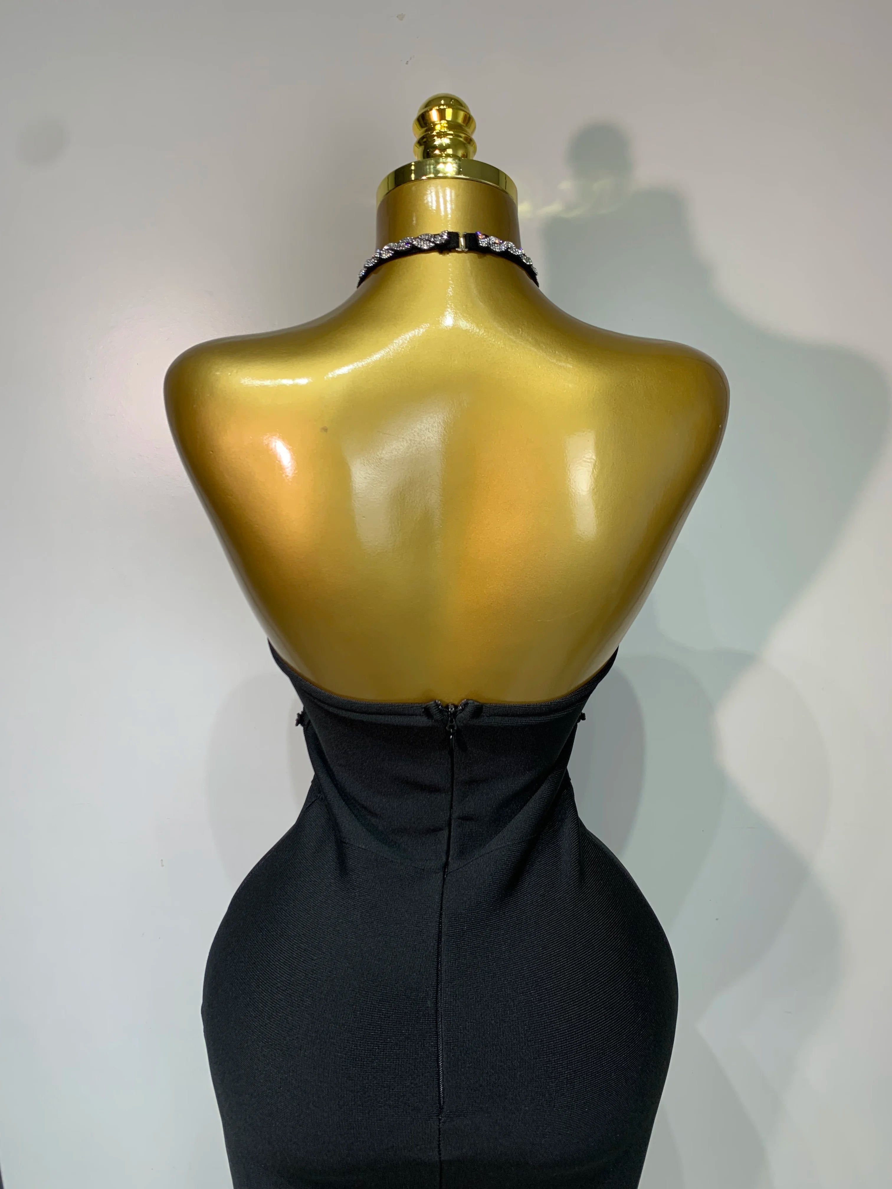 Women Sexy Halter Backless Shinning Crystal Bodycon Long Dress Celebrate Birthday Elegant Evening Party Dress Wedding Guest Gown