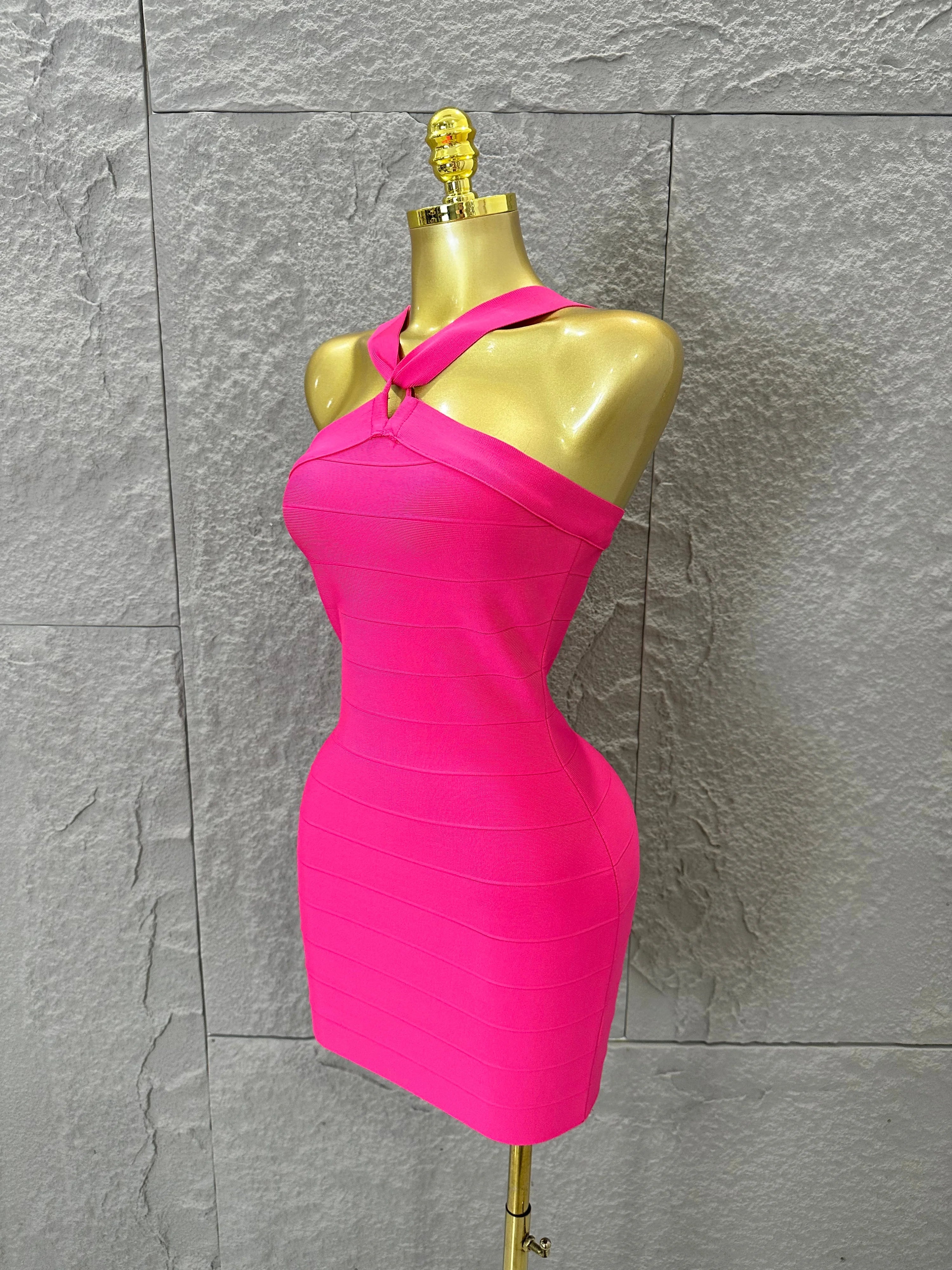 Sexy Deep V Red 3D Flower Applique Dress Slim Fit Bodycon Bandage Night Out Wedding Guest Club Cocktail Evening Party Outfit