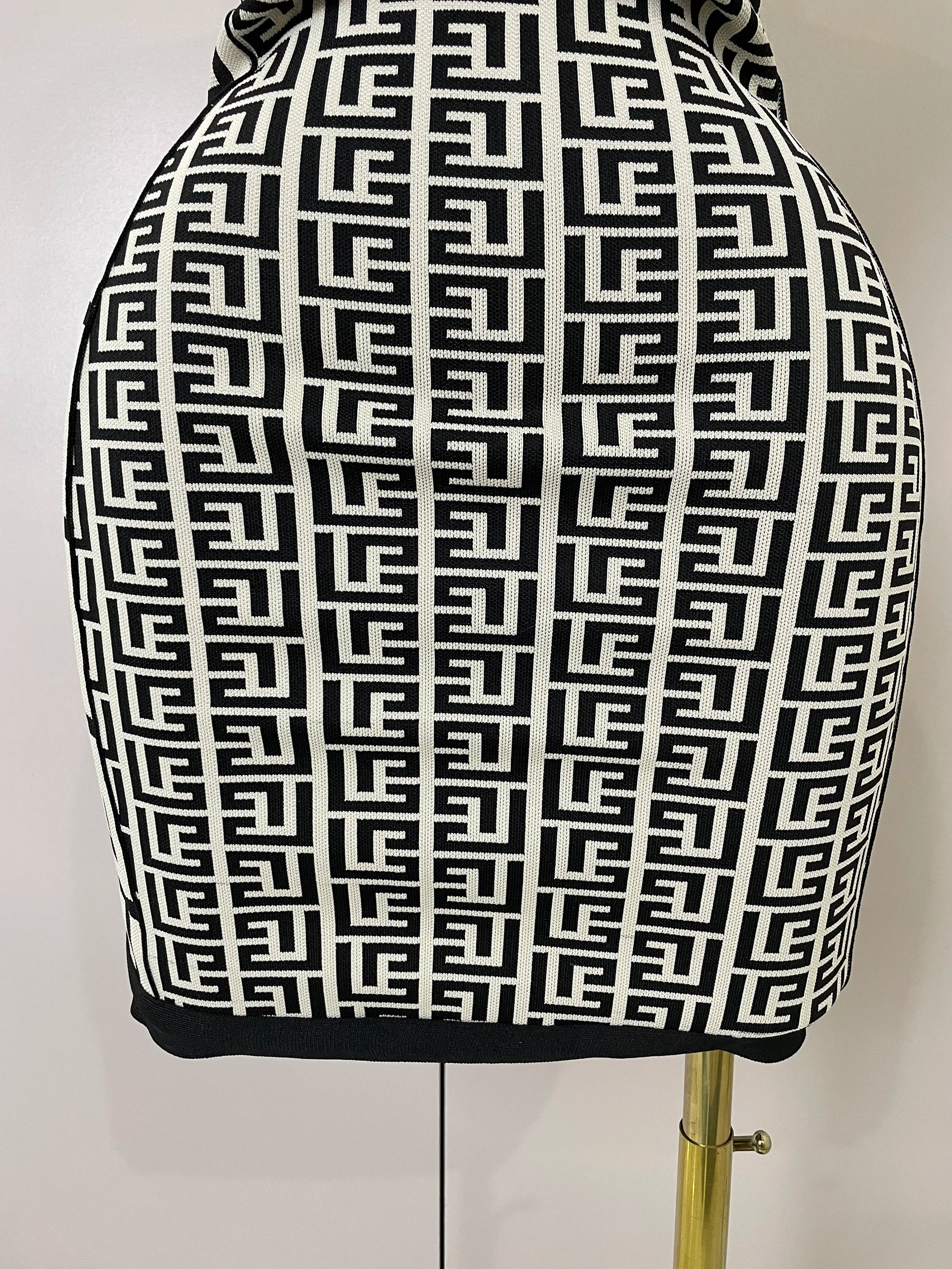 2025 Women Sexy Jacquard Slash Neck Off Shoulder Bodycon Mini Bandage Dress Elegant Evening Birthday Party Dress