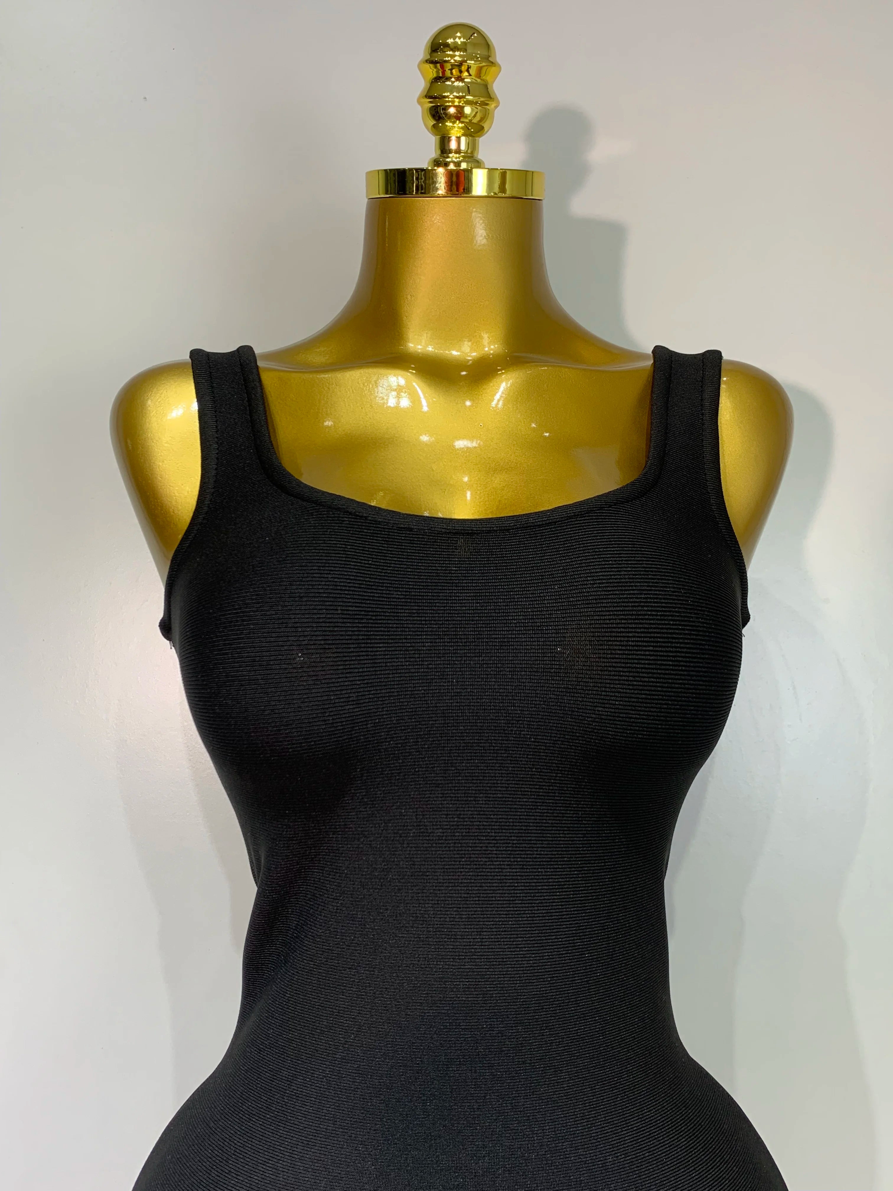 Women Formal Party Spaghetti Strap Bodycon Black Ruffle Sleeveless Bandage Dress Elegant Prom Gown Club Evening Party Dresses